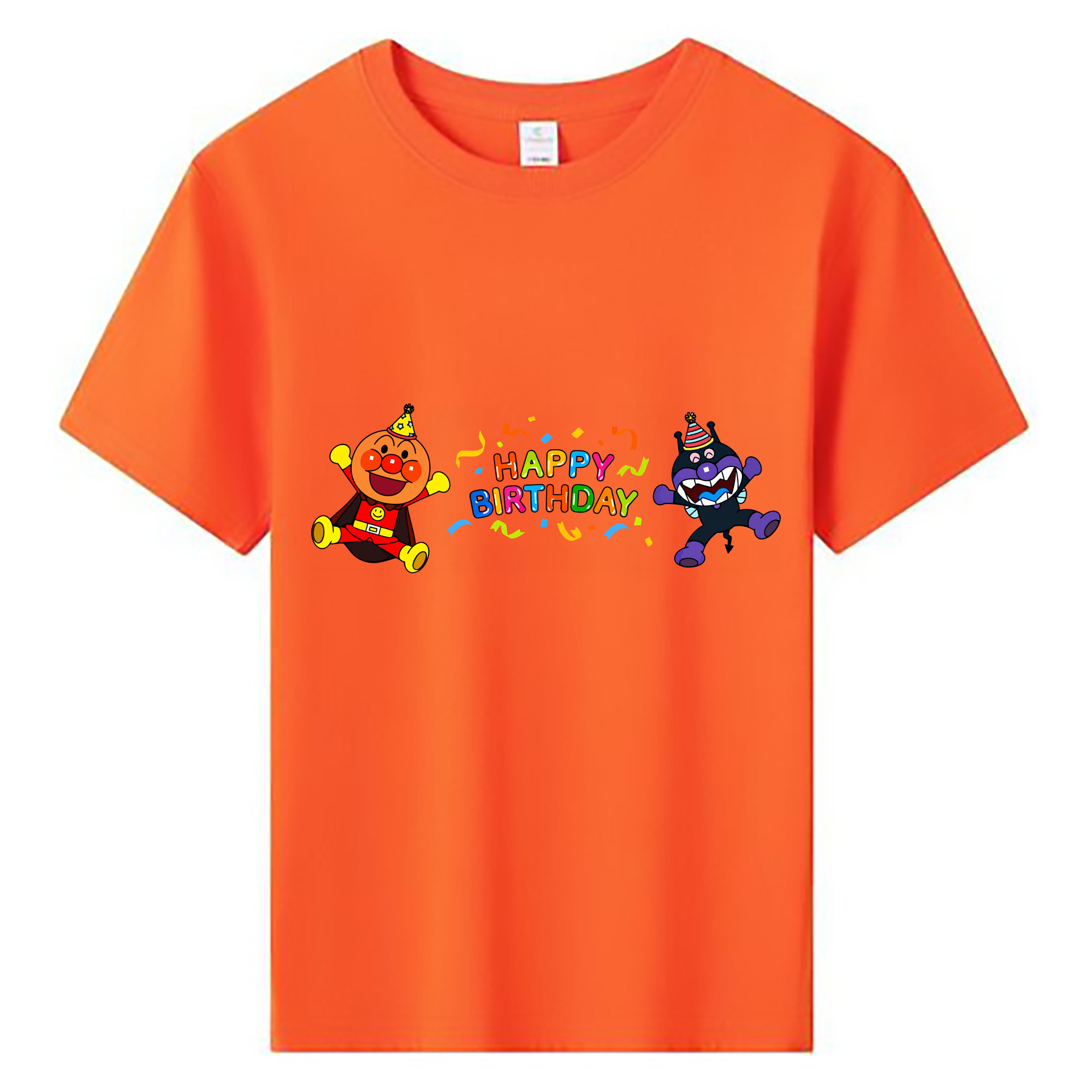 （画像用） アンパンマン Anpanman 綿100％キッズTシャツ（フロントプリント）