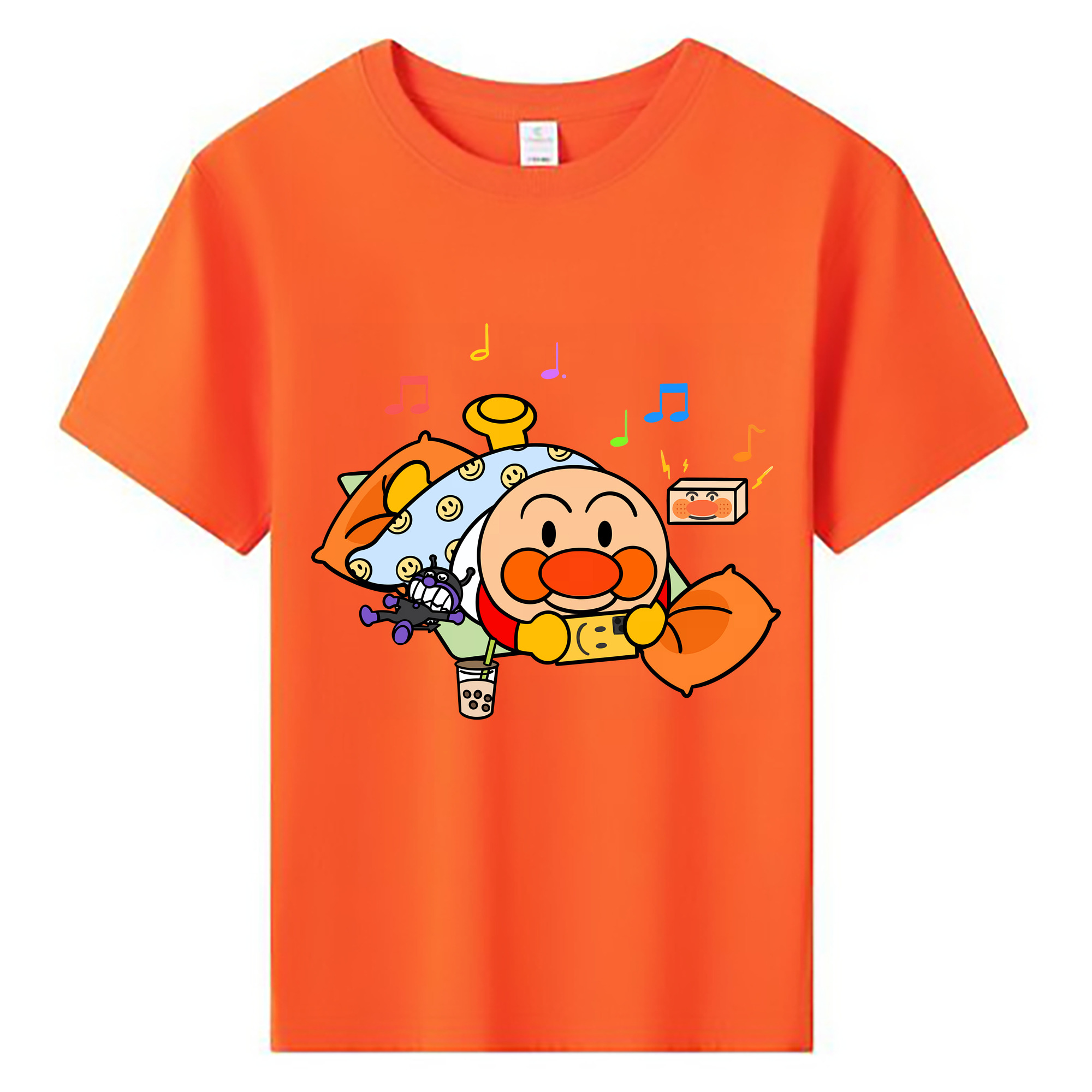 （画像用） アンパンマン Anpanman 綿100％キッズTシャツ（フロントプリント）