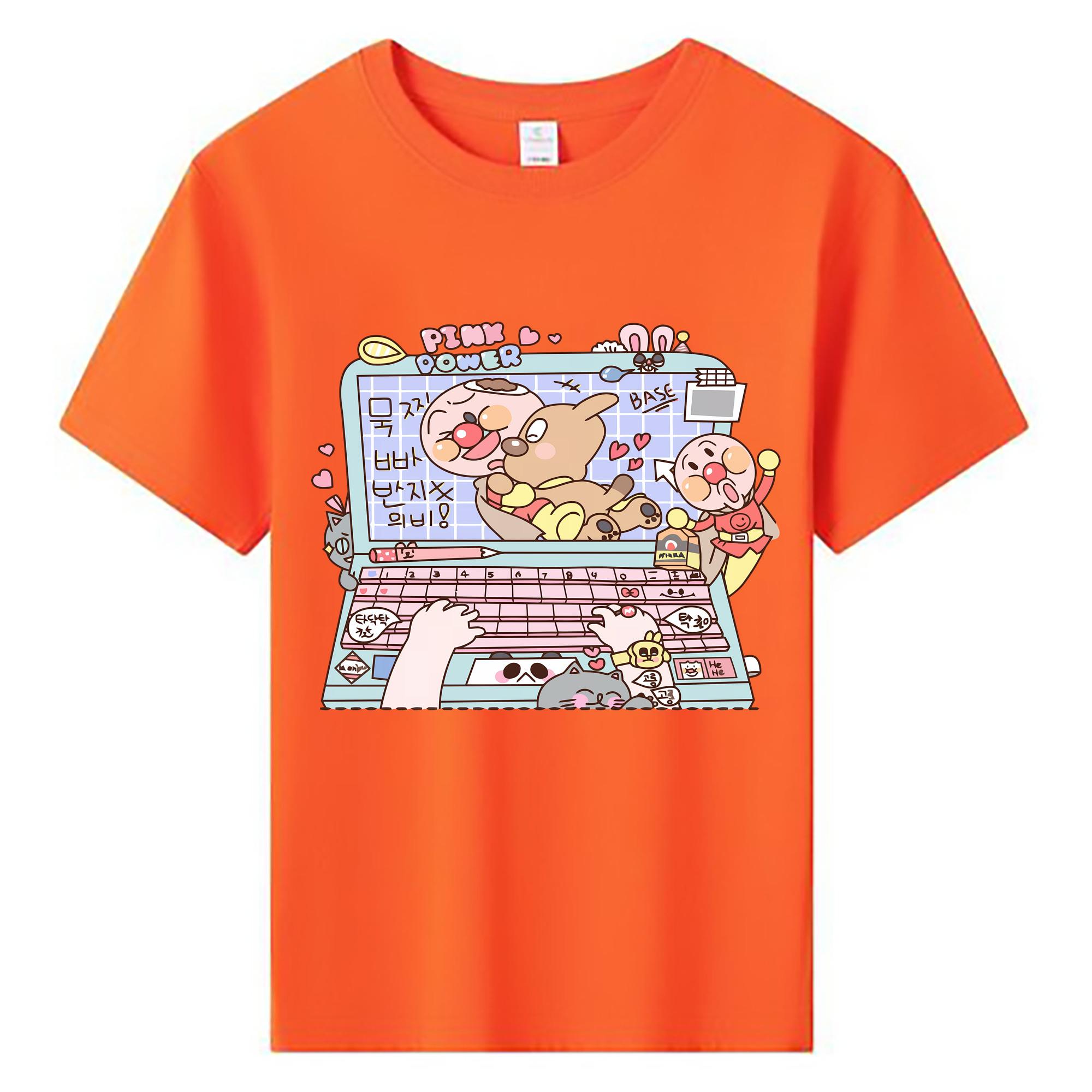 （画像用） アンパンマン Anpanman 綿100％キッズTシャツ（フロントプリント）