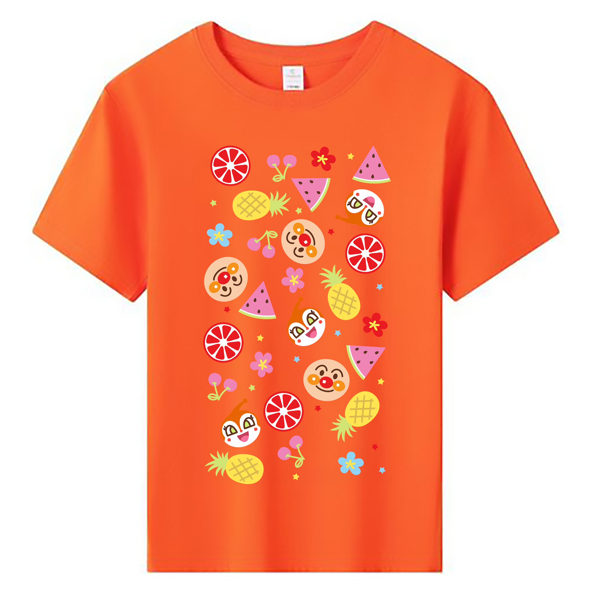 （画像用） アンパンマン Anpanman 綿100％キッズTシャツ（フロントプリント）