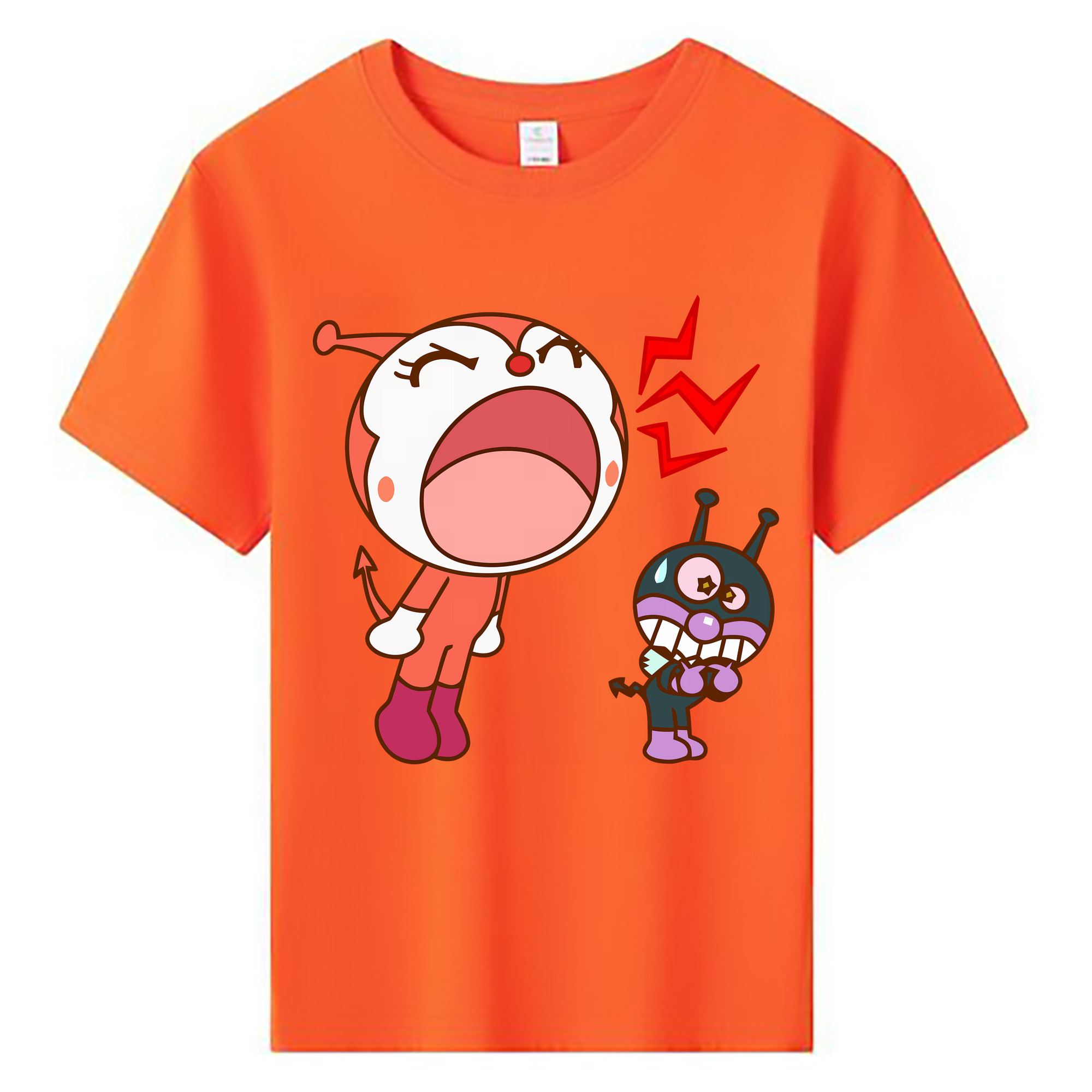 （画像用） アンパンマン Anpanman 綿100％キッズTシャツ（フロントプリント）