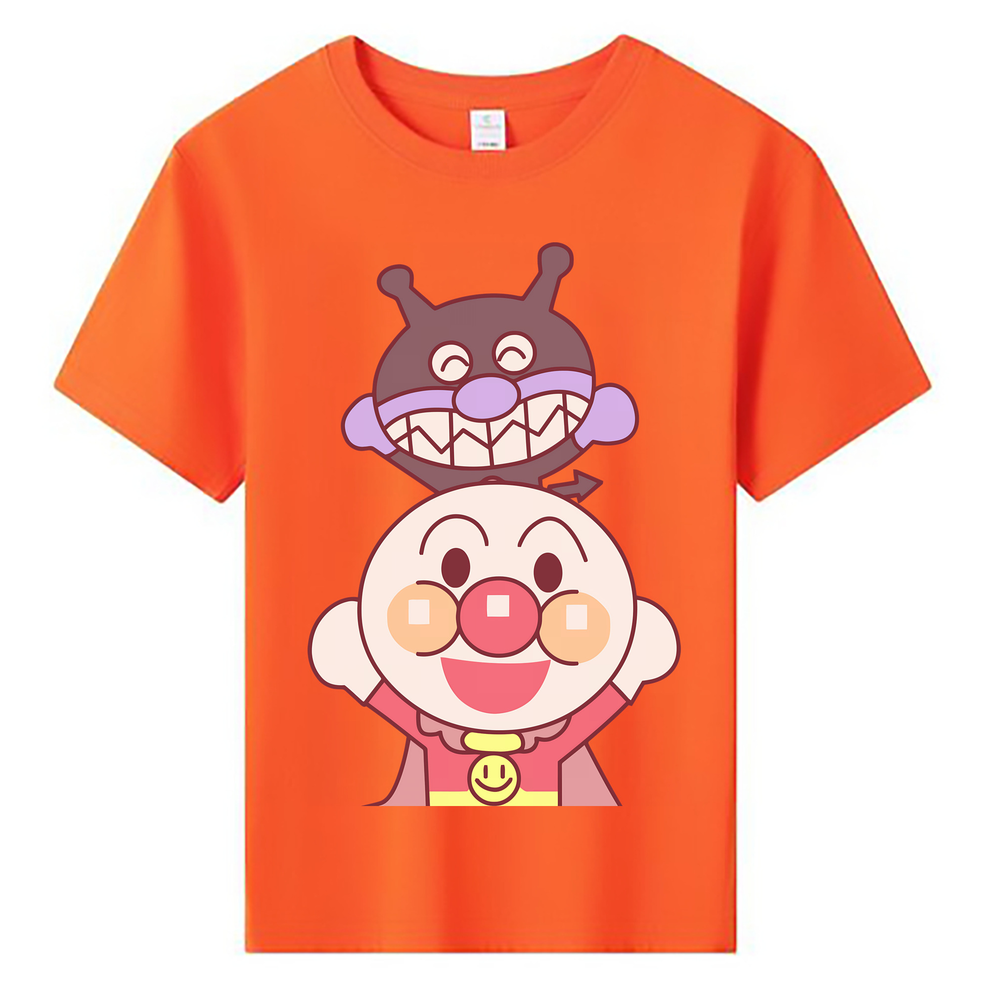 （画像用） アンパンマン Anpanman 綿100％キッズTシャツ（フロントプリント）