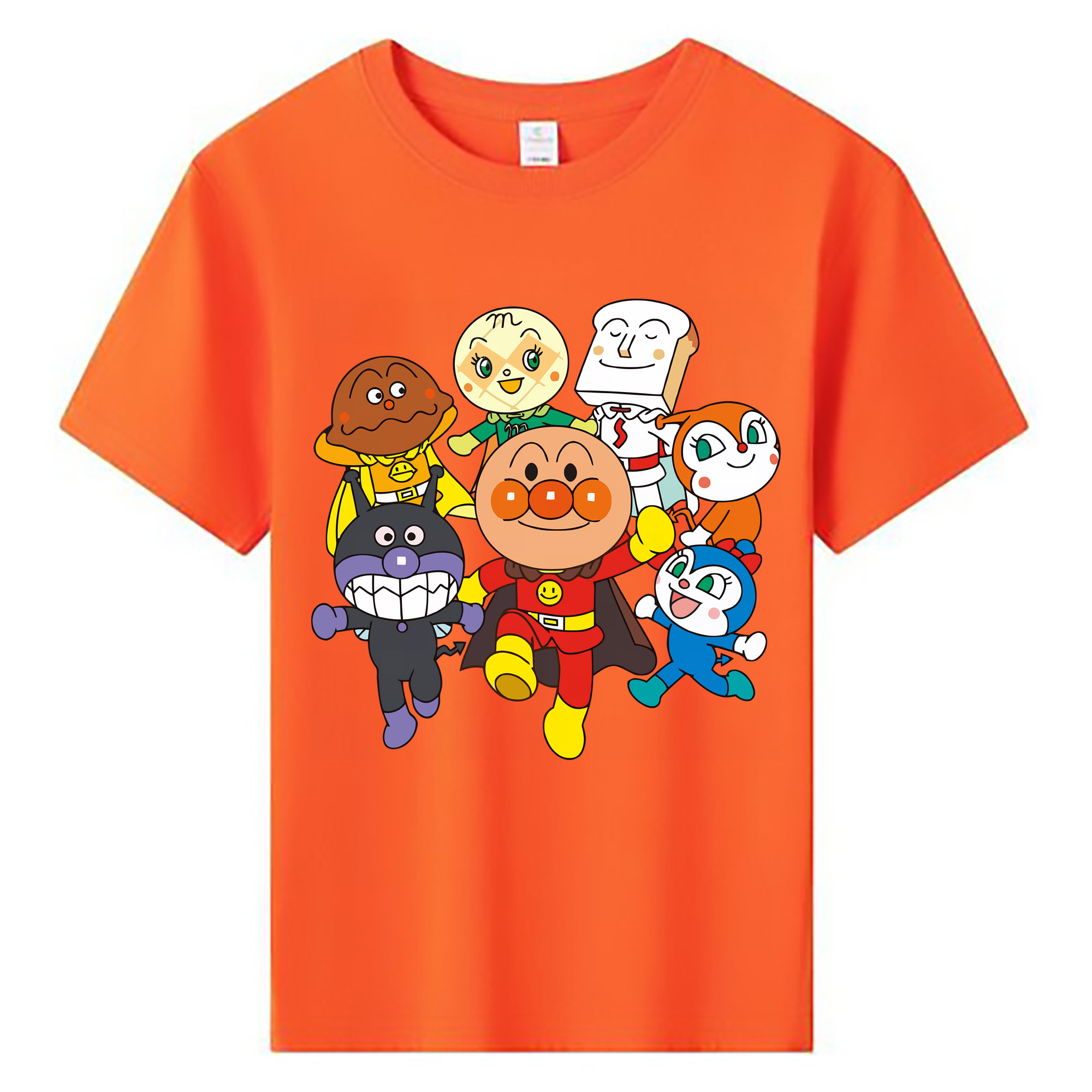 （画像用） アンパンマン Anpanman 綿100％キッズTシャツ（フロントプリント）