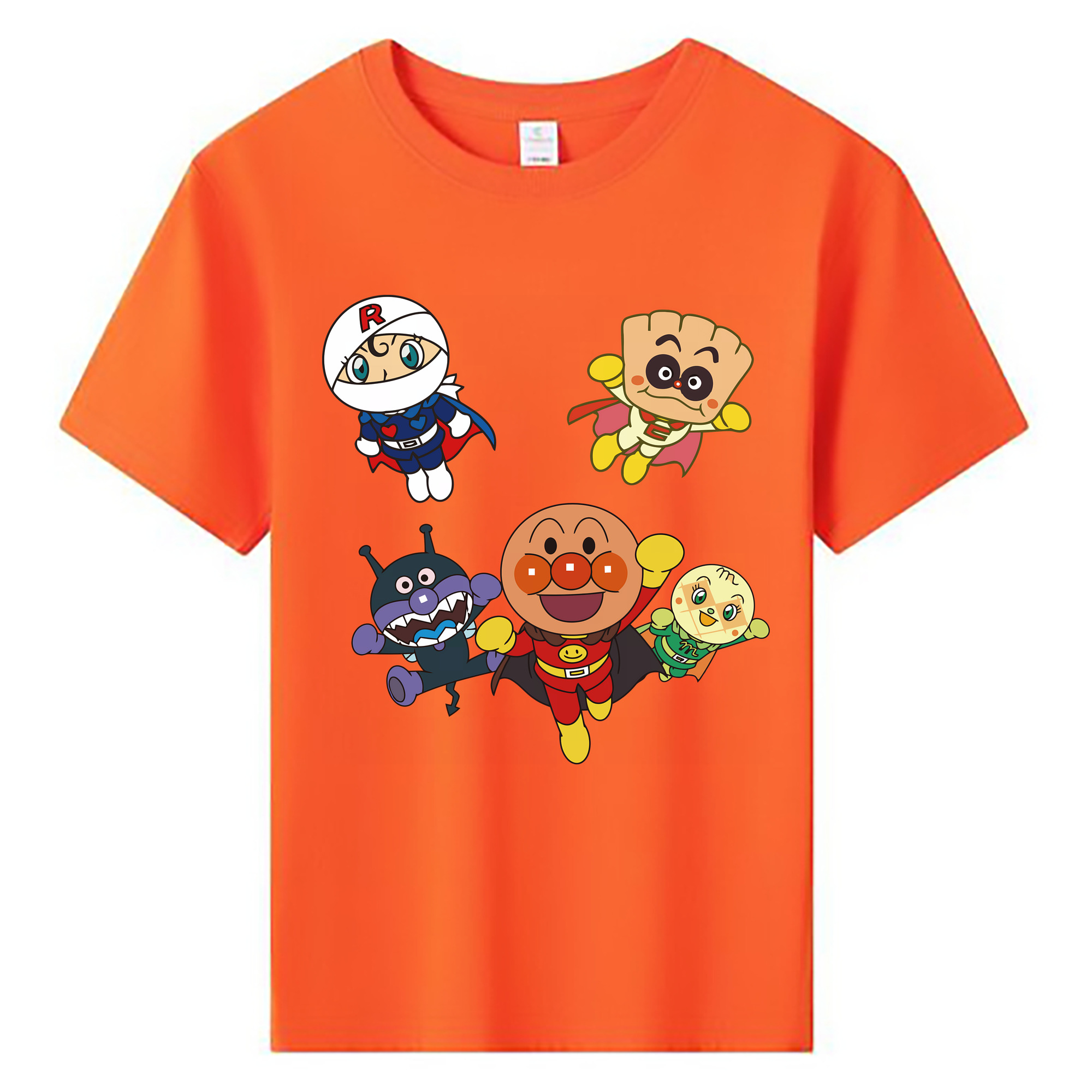 （画像用） アンパンマン Anpanman 綿100％キッズTシャツ（フロントプリント）