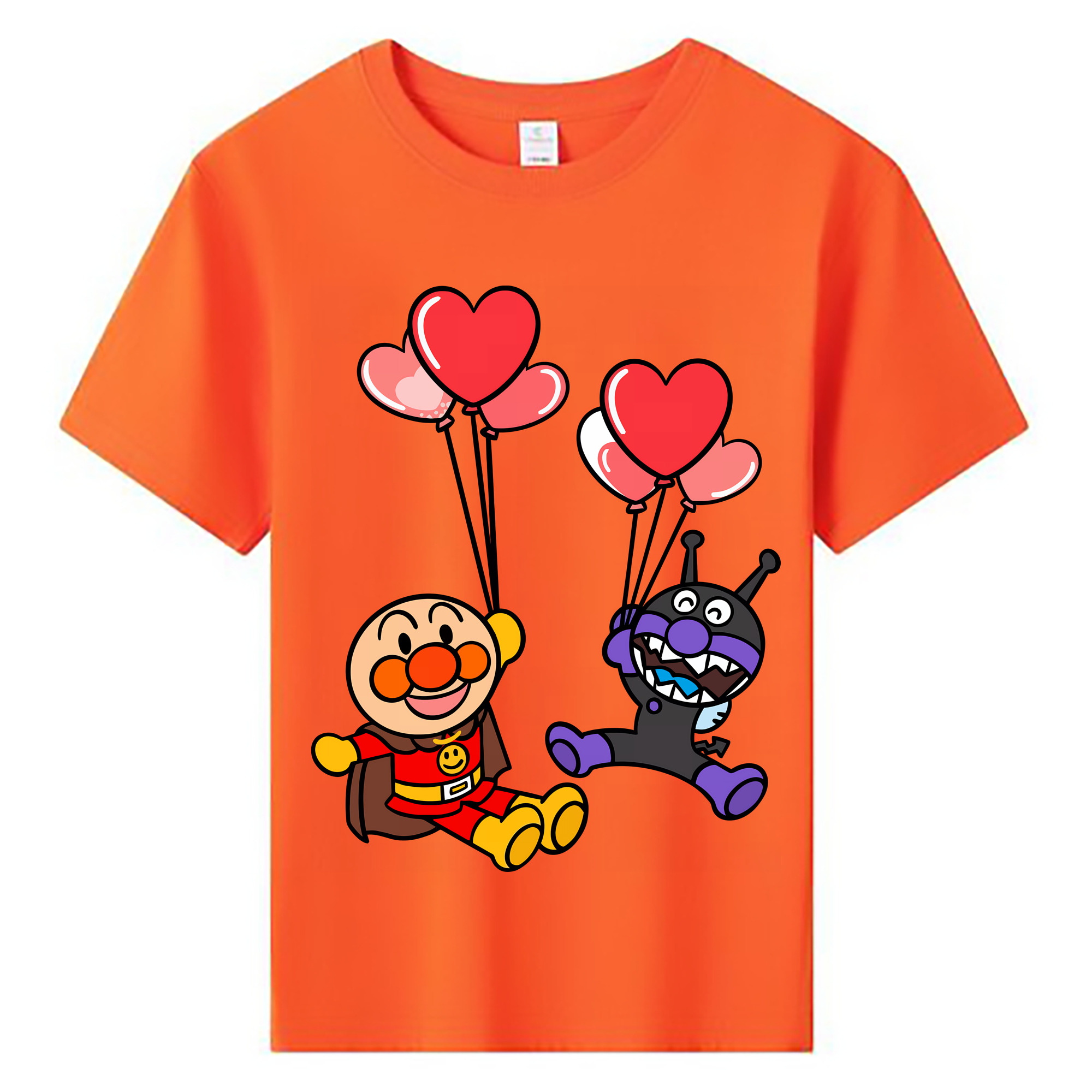 （画像用） アンパンマン Anpanman 綿100％キッズTシャツ（フロントプリント）