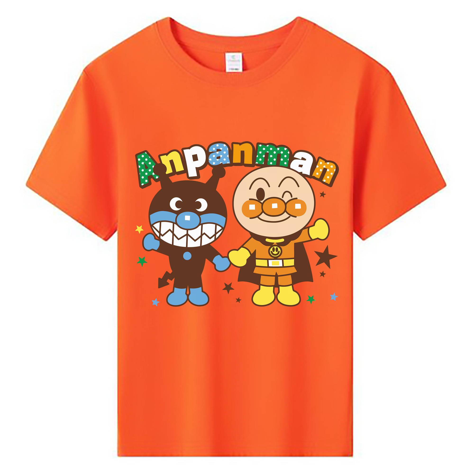 （画像用） アンパンマン Anpanman 綿100％キッズTシャツ（フロントプリント）