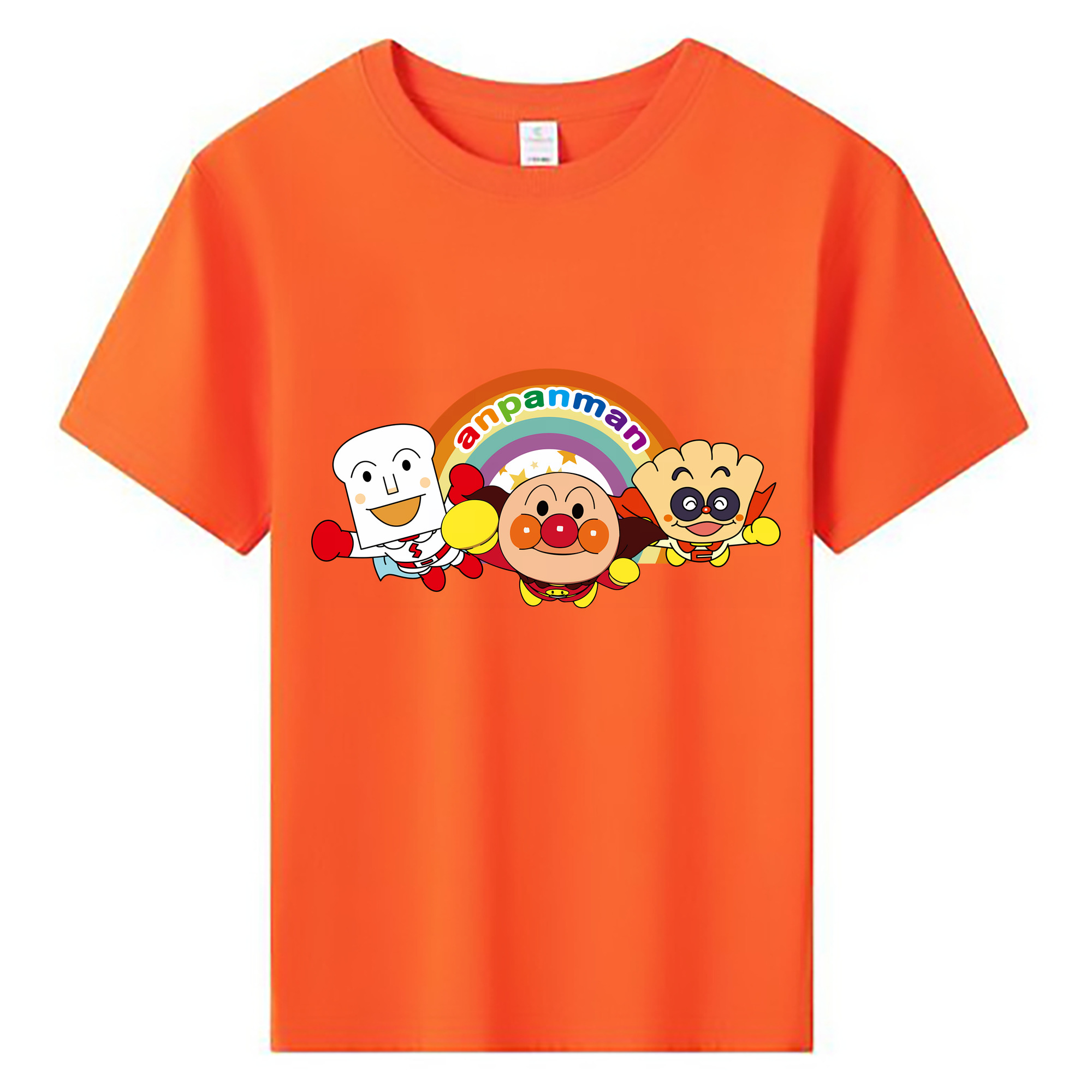 （画像用） アンパンマン Anpanman 綿100％キッズTシャツ（フロントプリント）