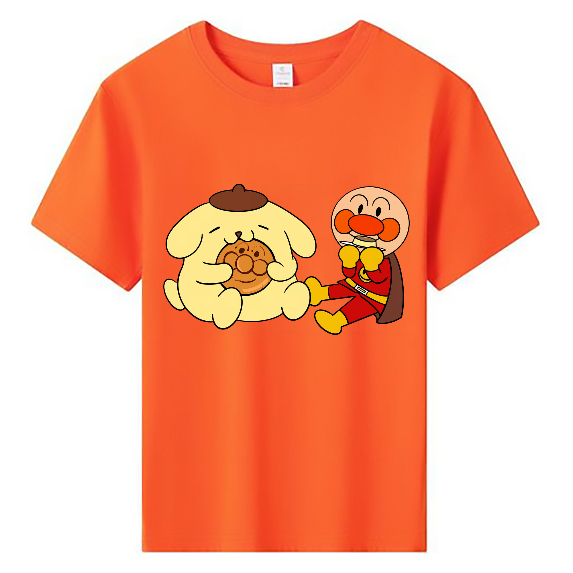（画像用） アンパンマン Anpanman 綿100％キッズTシャツ（フロントプリント）
