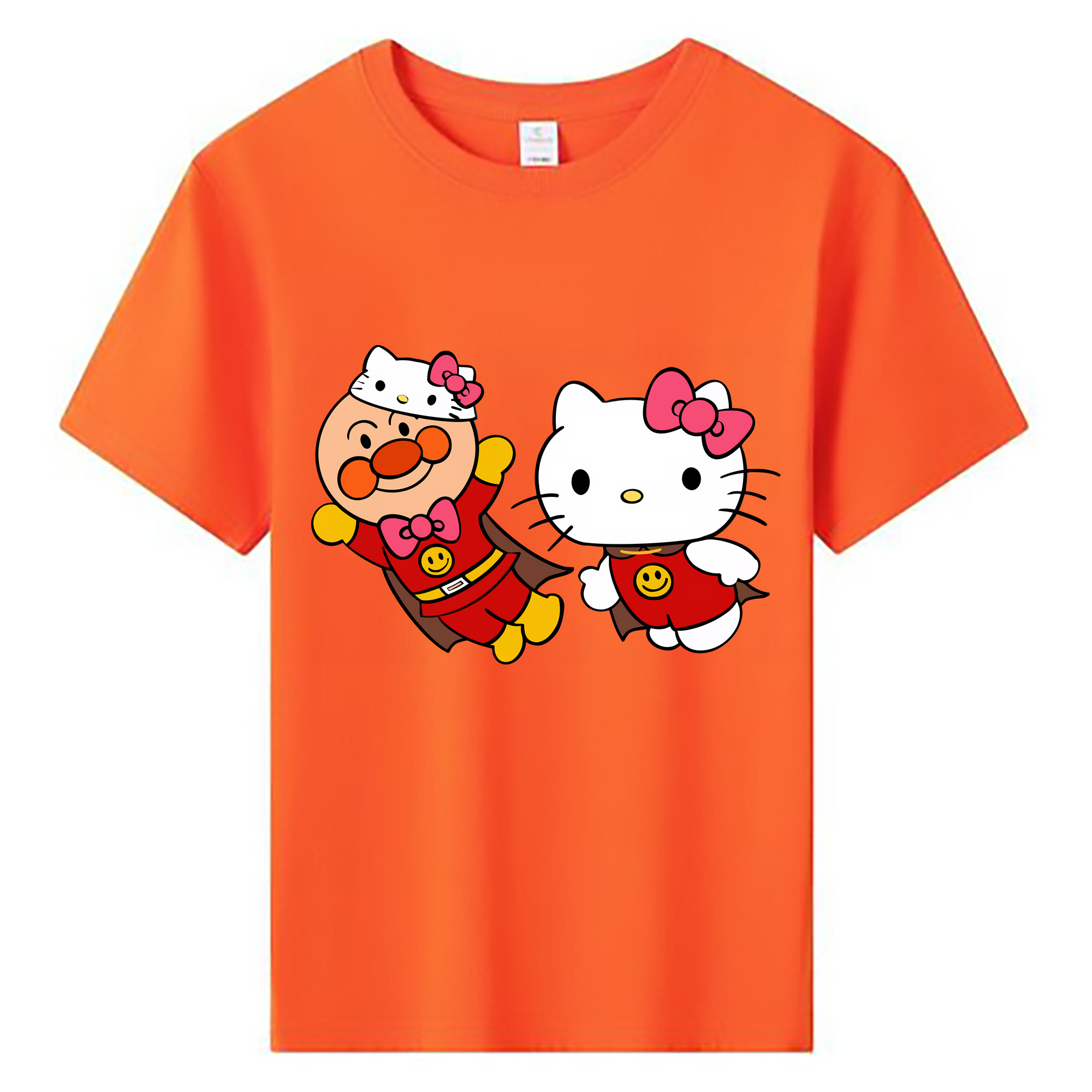 （画像用） アンパンマン Anpanman 綿100％キッズTシャツ（フロントプリント）
