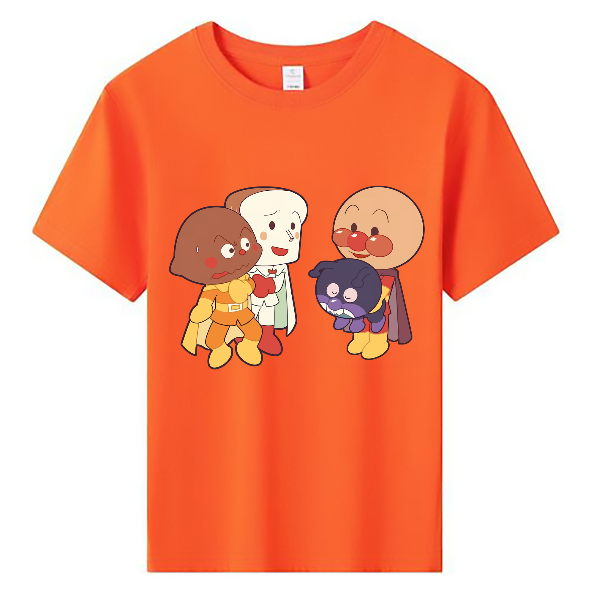 （画像用） アンパンマン Anpanman 綿100％キッズTシャツ（フロントプリント）