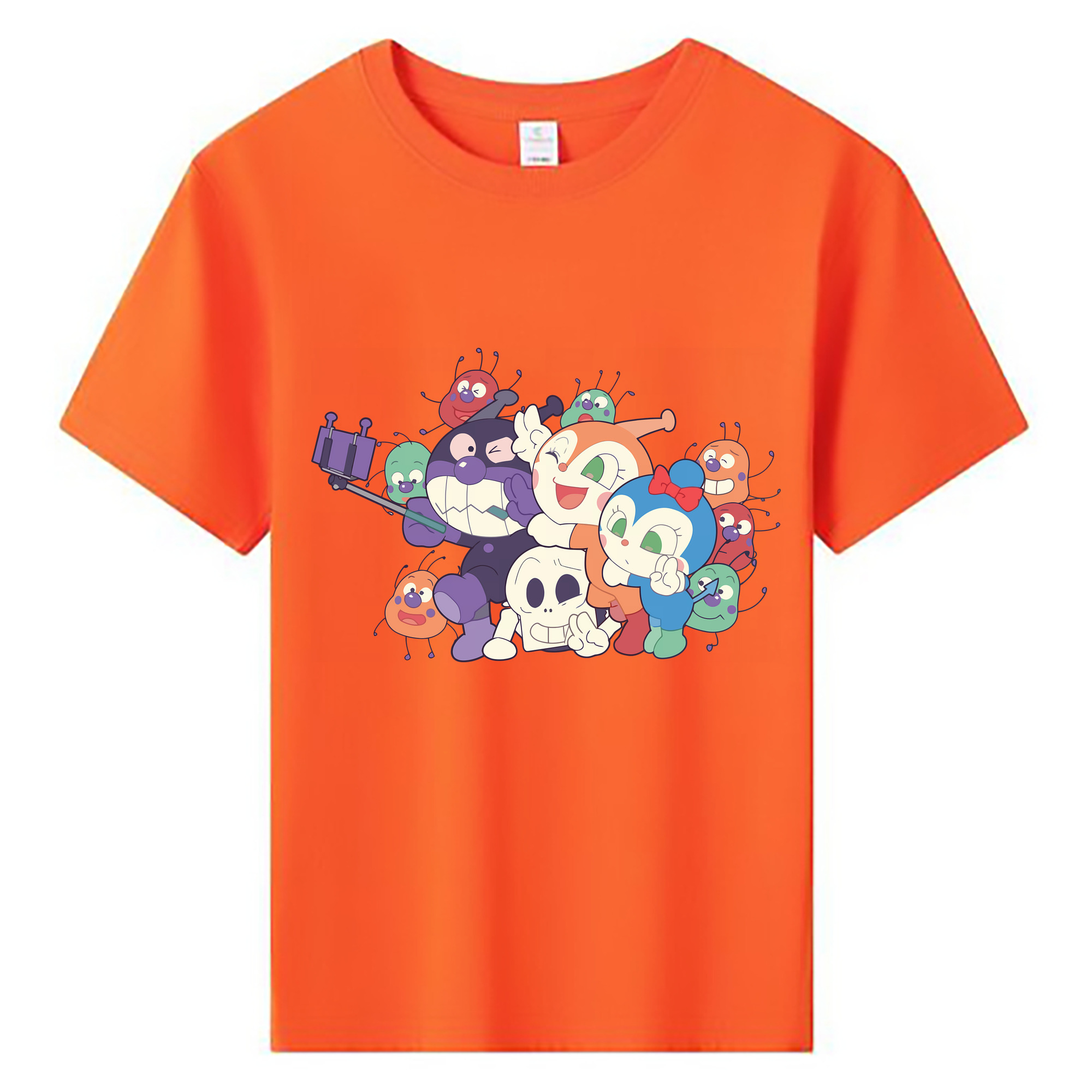 （画像用） アンパンマン Anpanman 綿100％キッズTシャツ（フロントプリント）