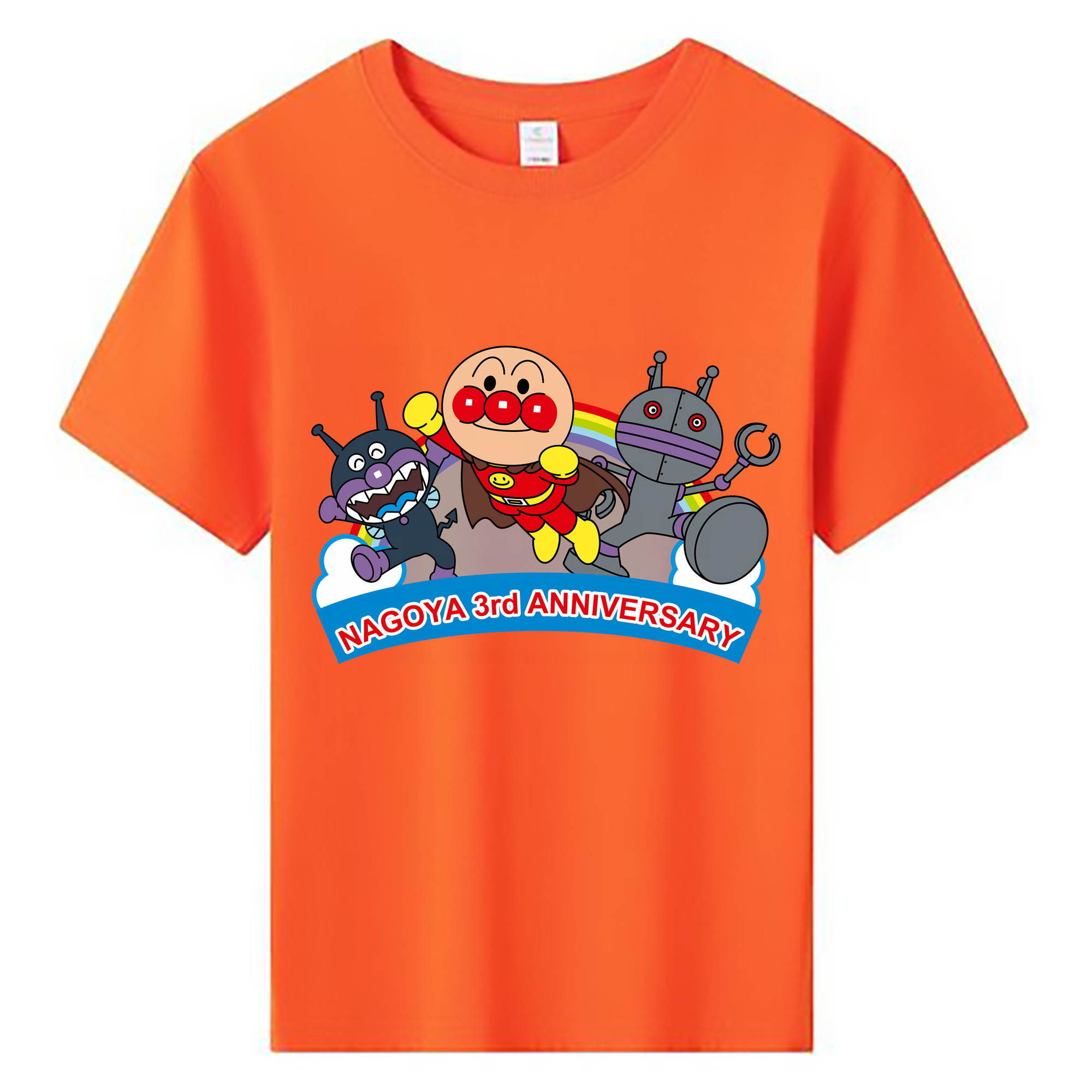 （画像用） アンパンマン Anpanman 綿100％キッズTシャツ（フロントプリント）