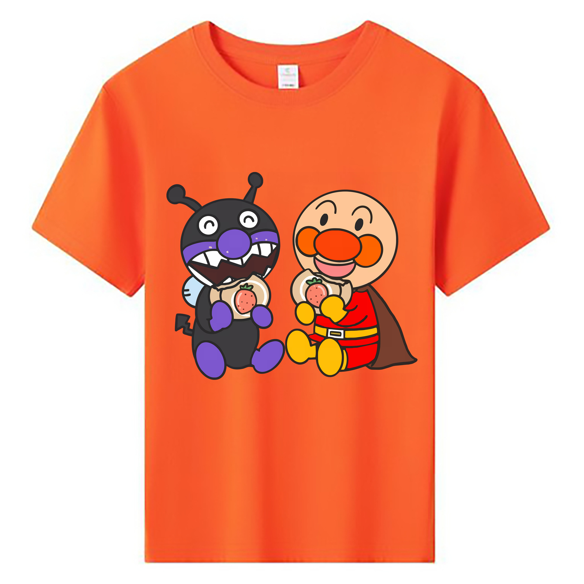 （画像用） アンパンマン Anpanman 綿100％キッズTシャツ（フロントプリント）