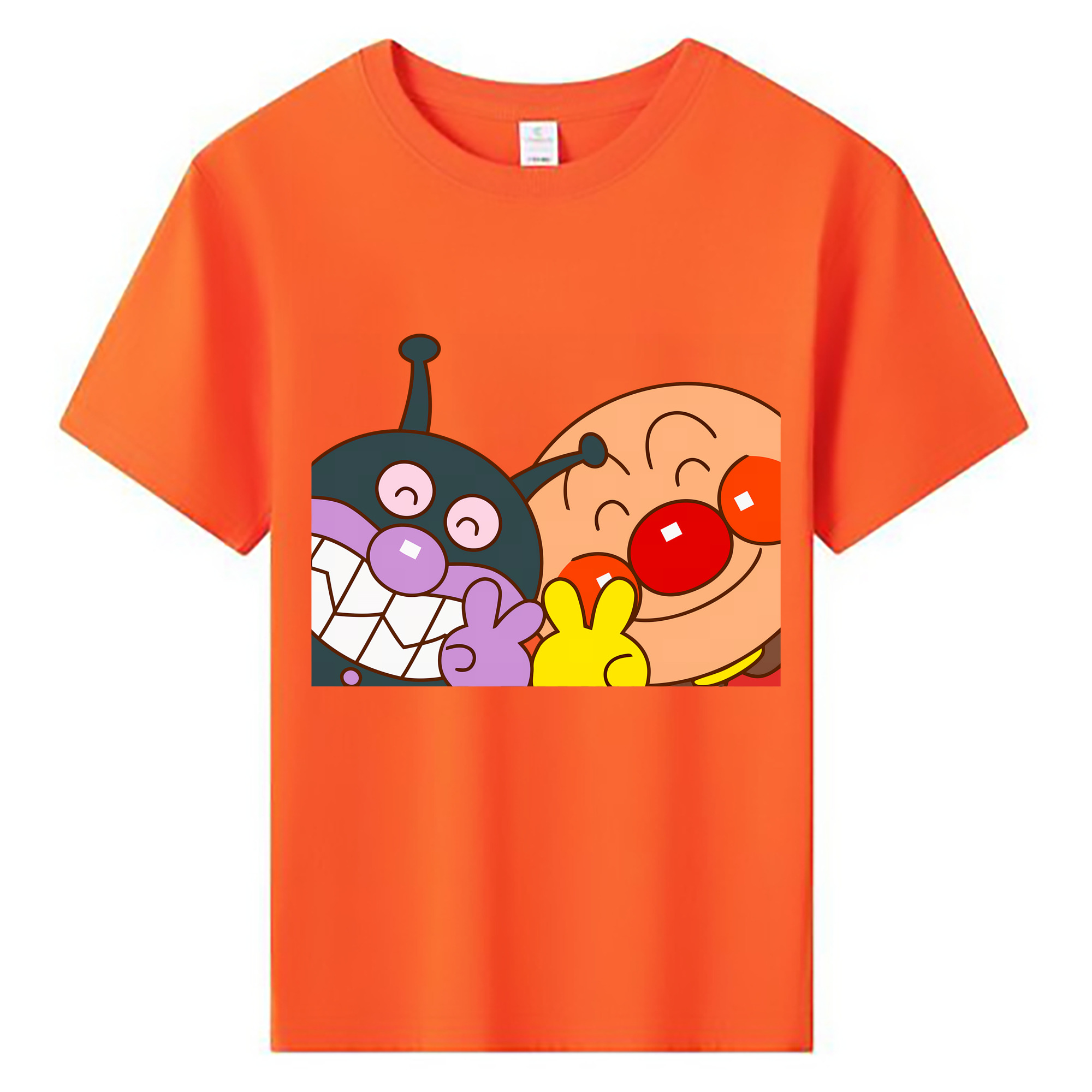 （画像用） アンパンマン Anpanman 綿100％キッズTシャツ（フロントプリント）