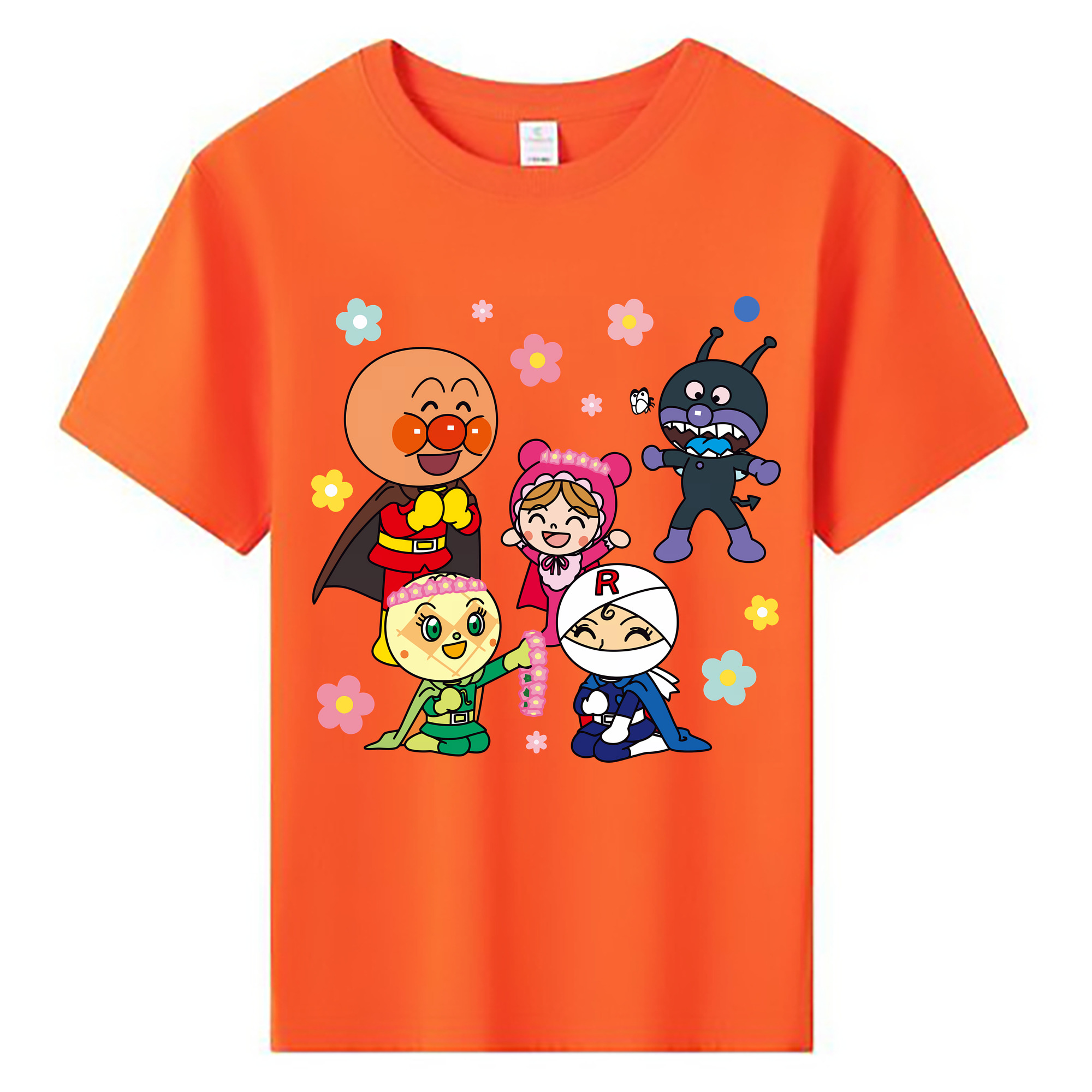 （画像用） アンパンマン Anpanman 綿100％キッズTシャツ（フロントプリント）