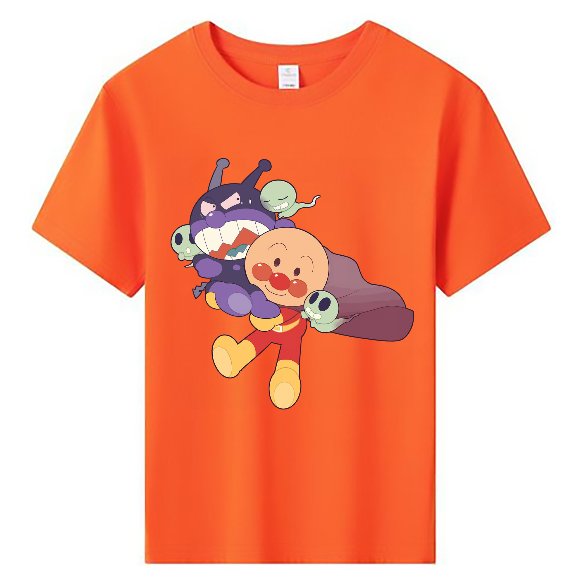 （画像用） アンパンマン Anpanman 綿100％キッズTシャツ（フロントプリント）