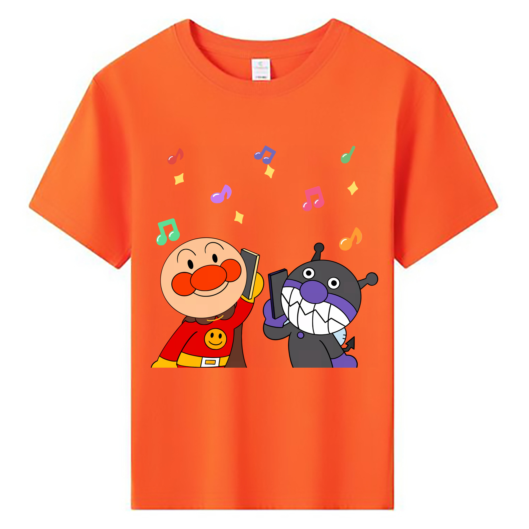 （画像用） アンパンマン Anpanman 綿100％キッズTシャツ（フロントプリント）