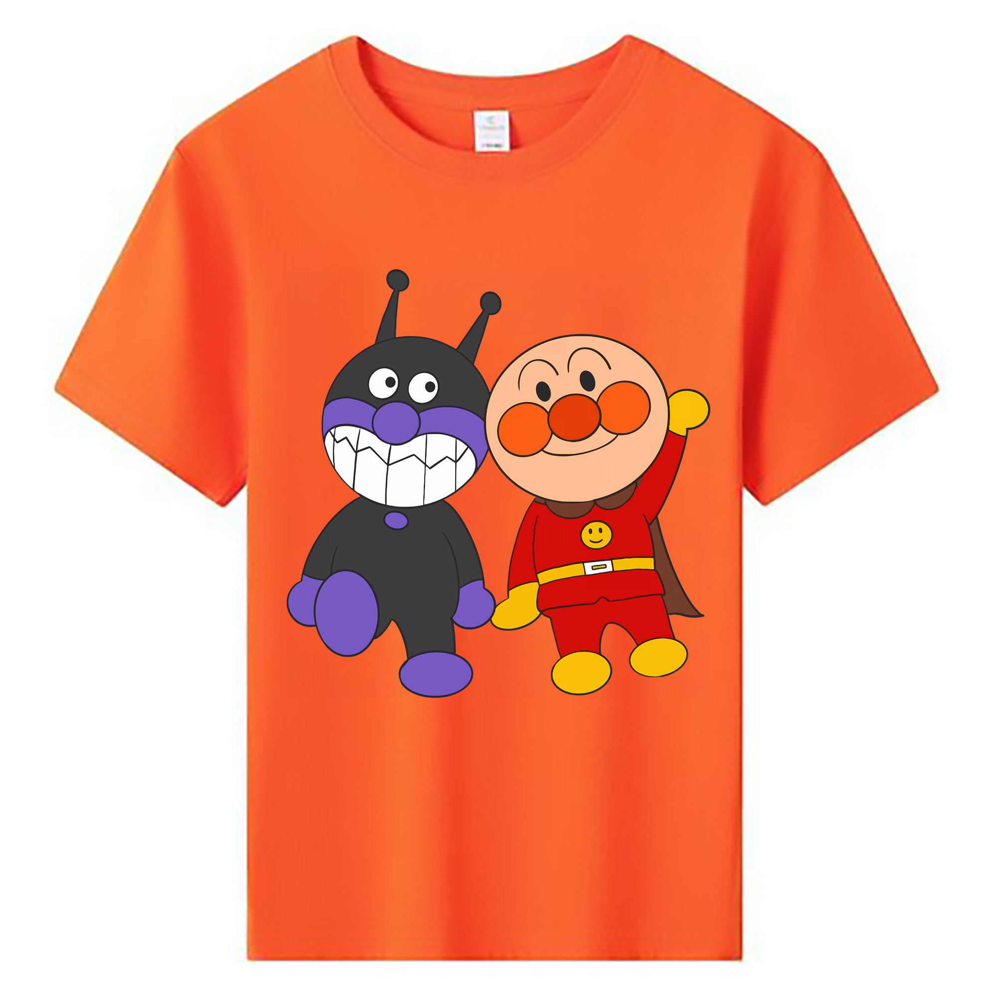 （画像用） アンパンマン Anpanman 綿100％キッズTシャツ（フロントプリント）