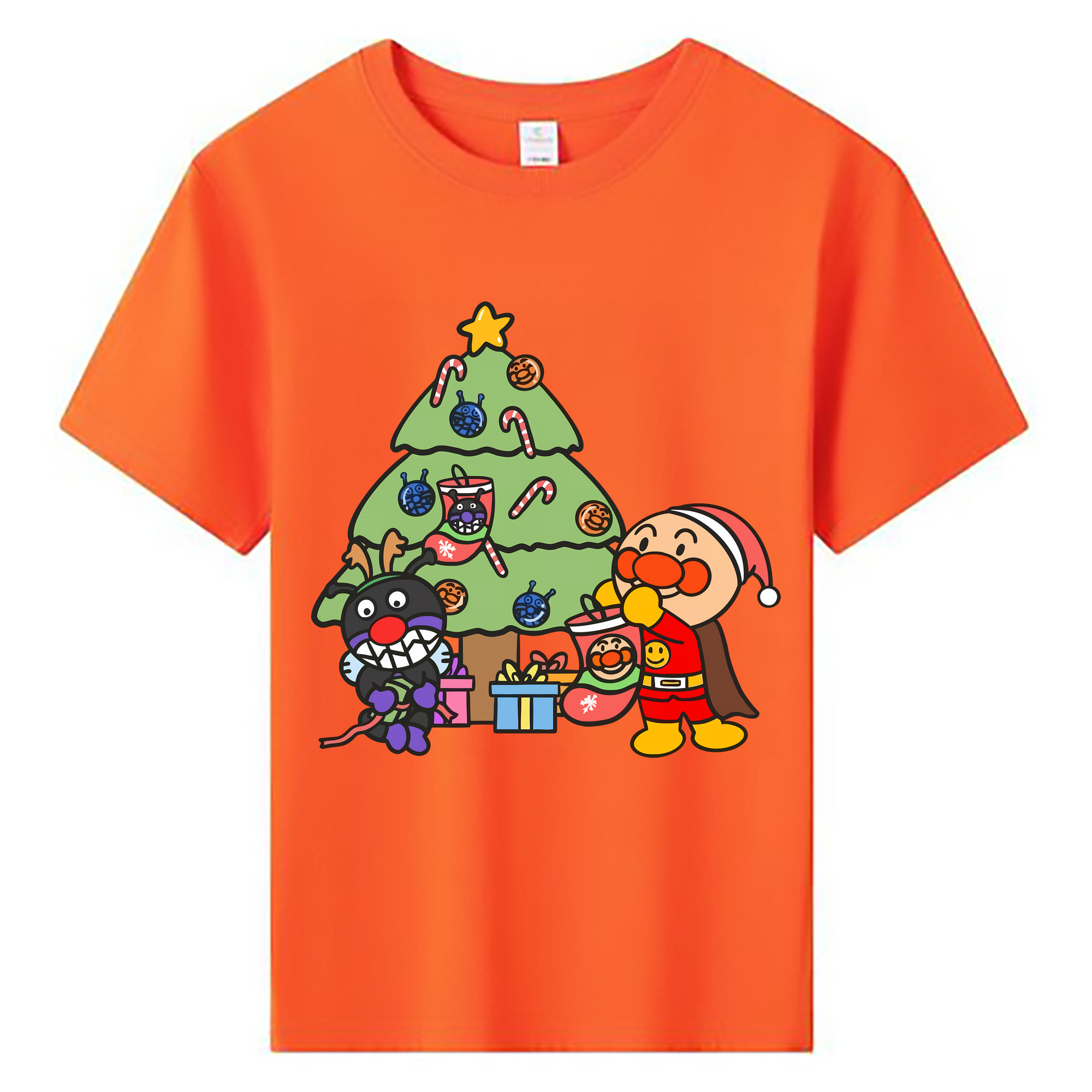 （画像用） アンパンマン Anpanman 綿100％キッズTシャツ（フロントプリント）