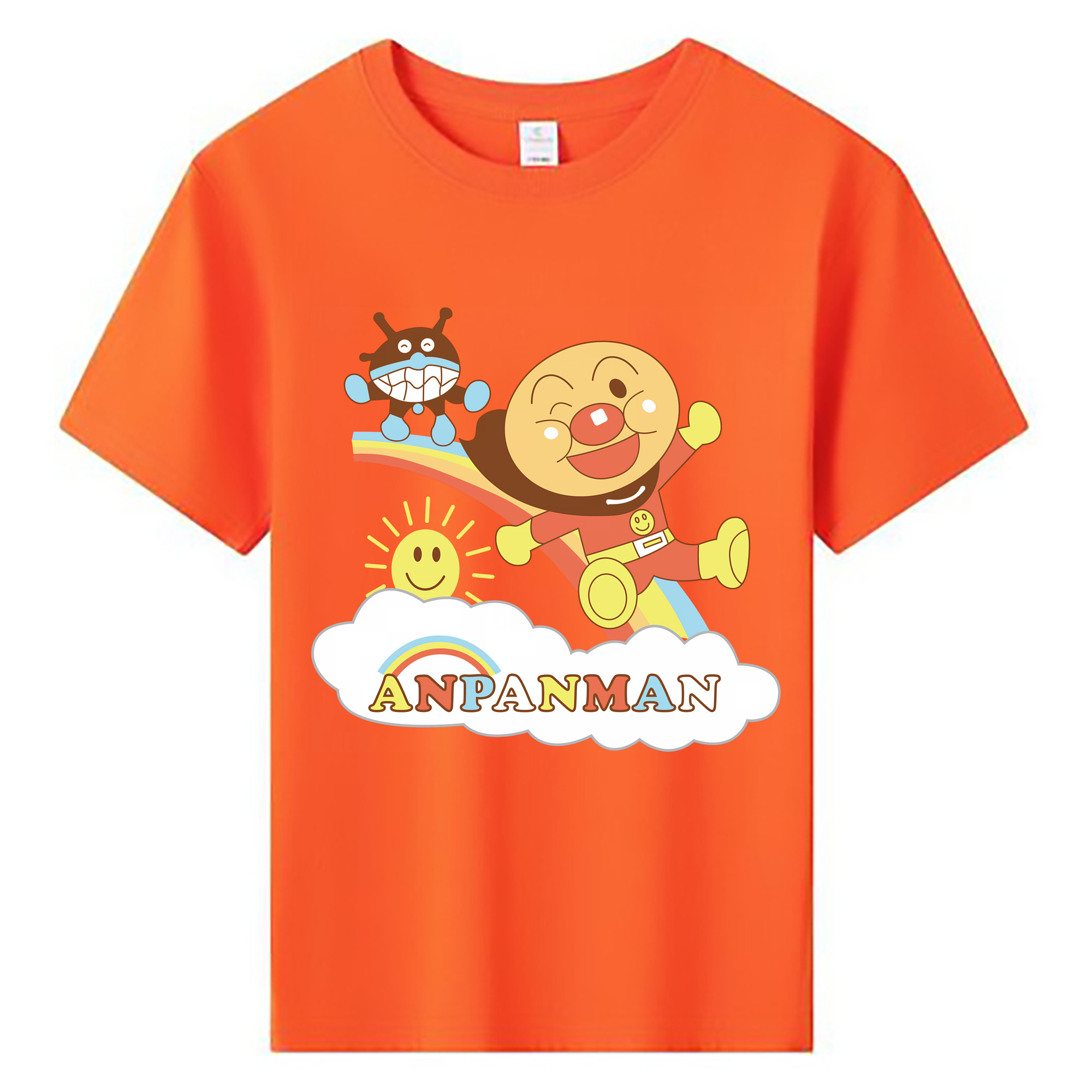 （画像用） アンパンマン Anpanman 綿100％キッズTシャツ（フロントプリント）
