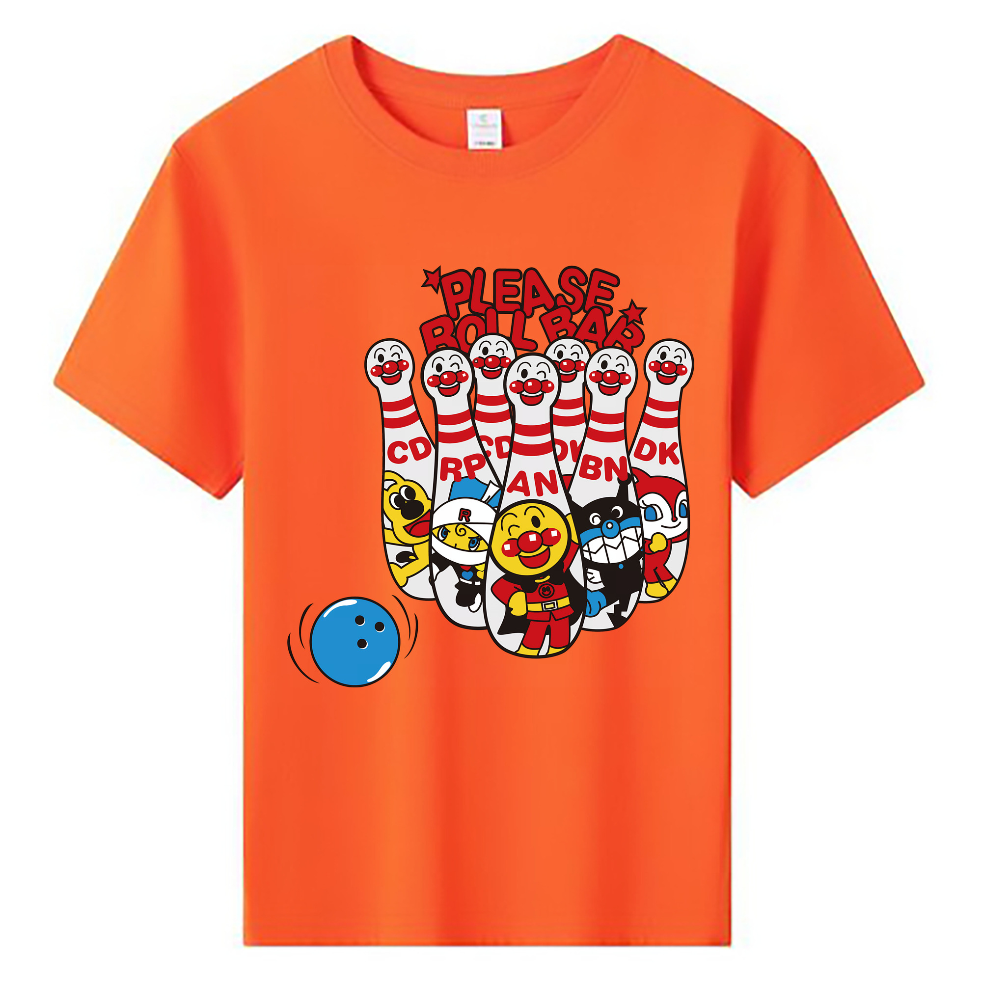 （画像用） アンパンマン Anpanman 綿100％キッズTシャツ（フロントプリント）