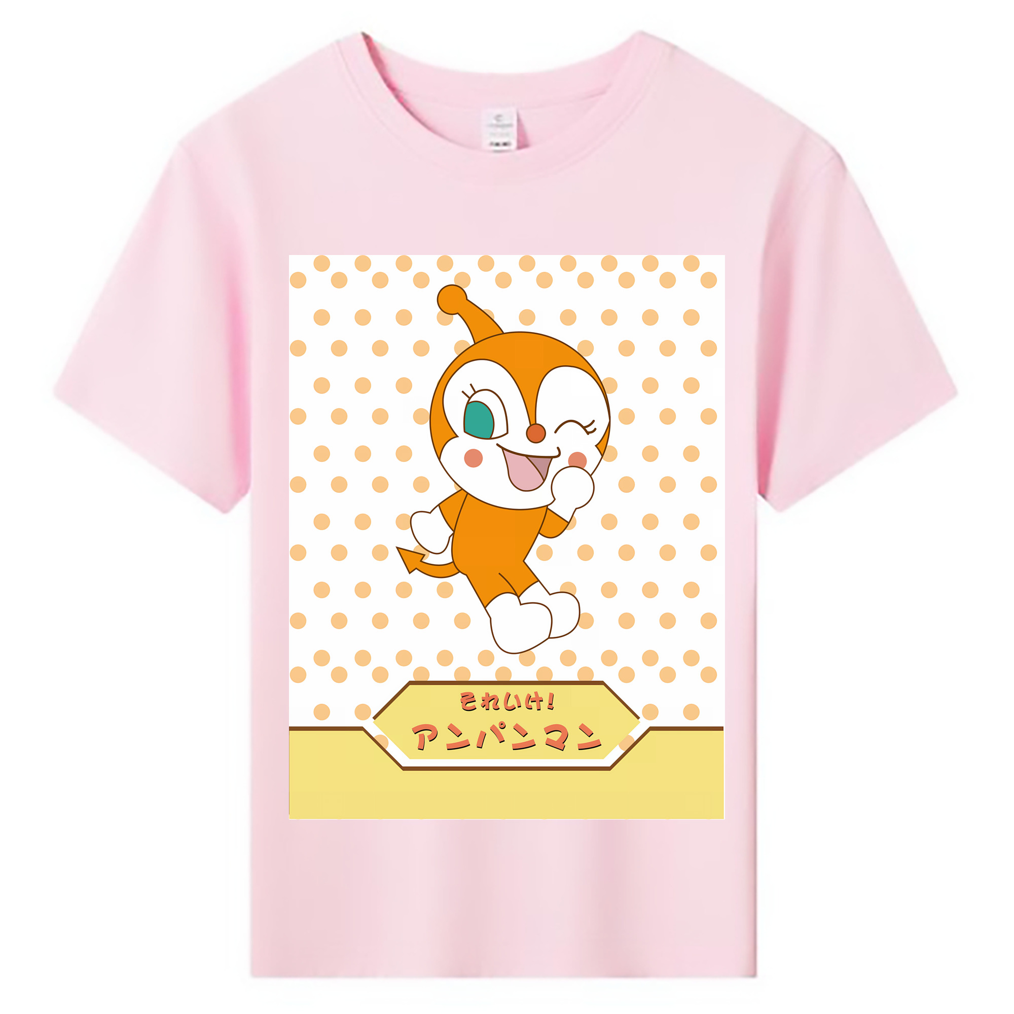 （画像用） アンパンマン Anpanman 綿100％キッズTシャツ（フロントプリント）