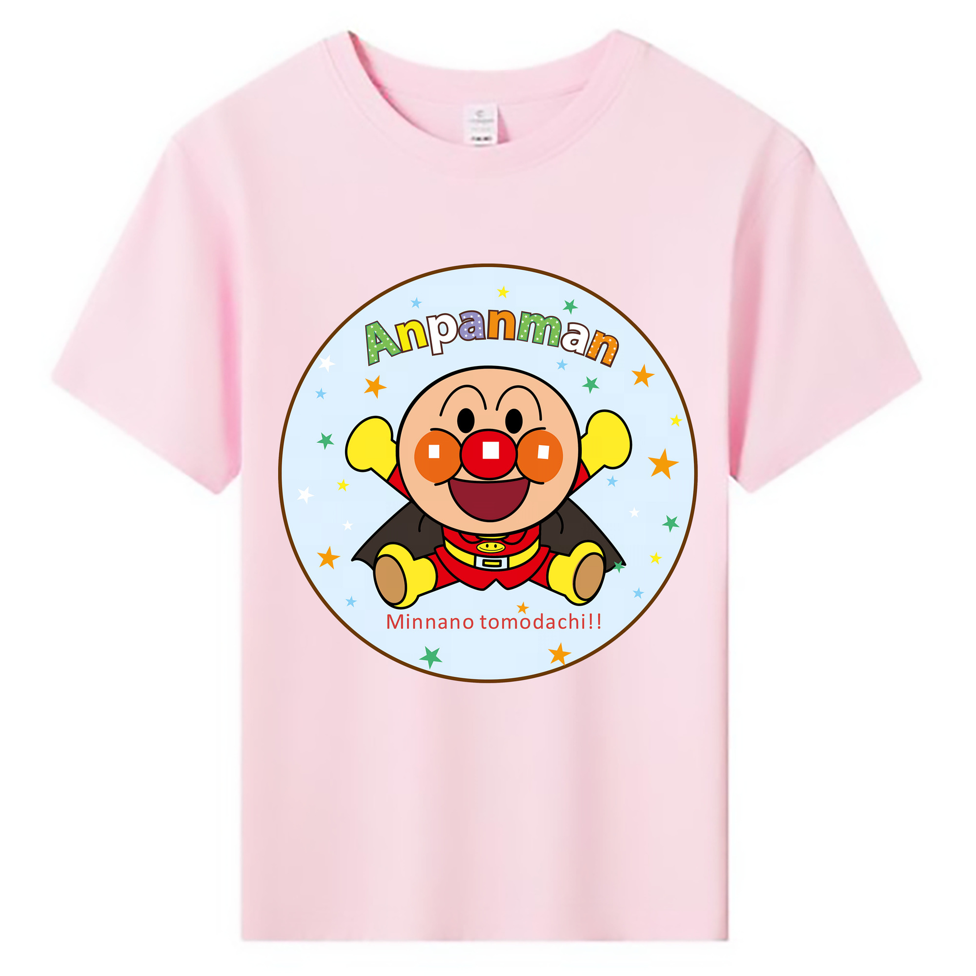 （画像用） アンパンマン Anpanman 綿100％キッズTシャツ（フロントプリント）
