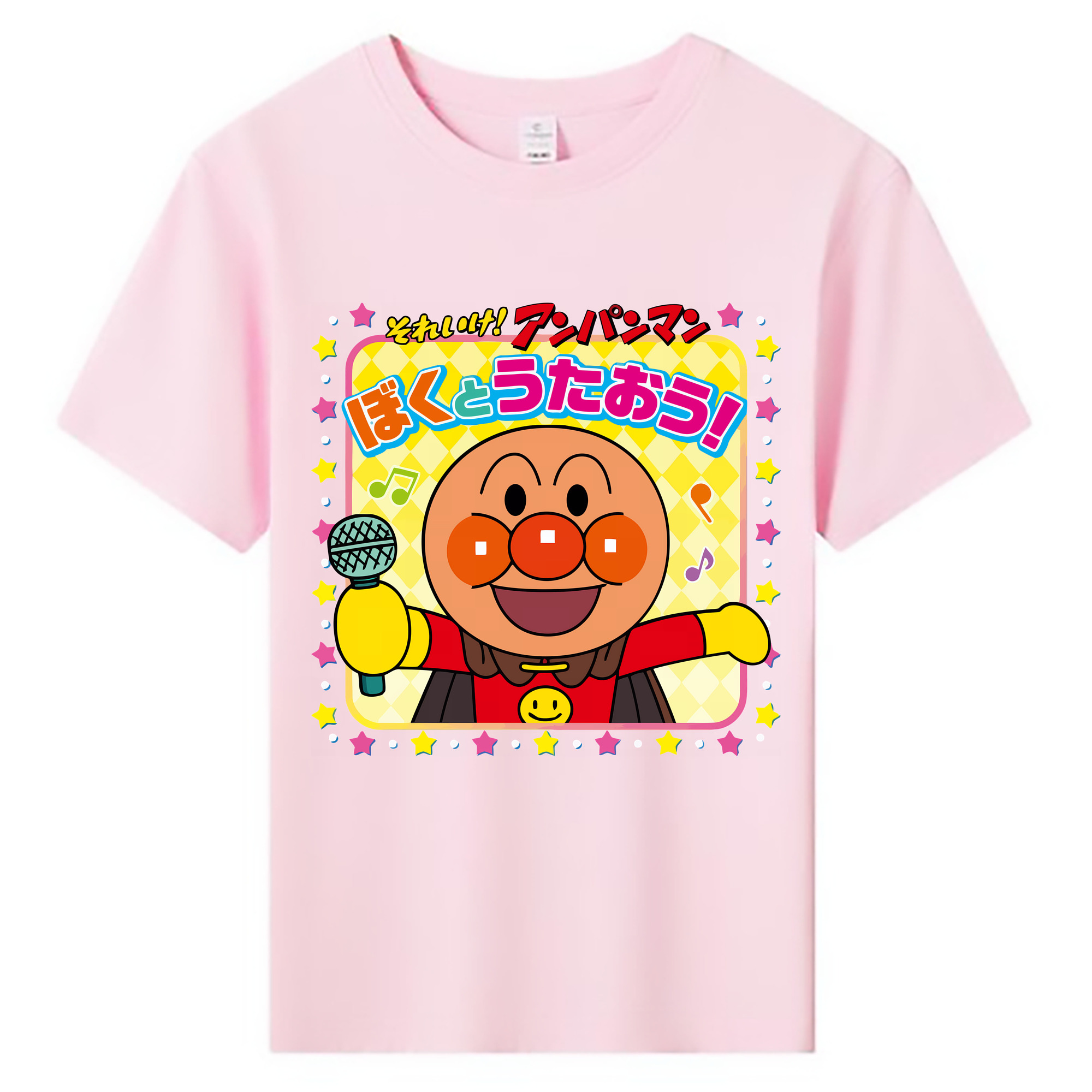 （画像用） アンパンマン Anpanman 綿100％キッズTシャツ（フロントプリント）
