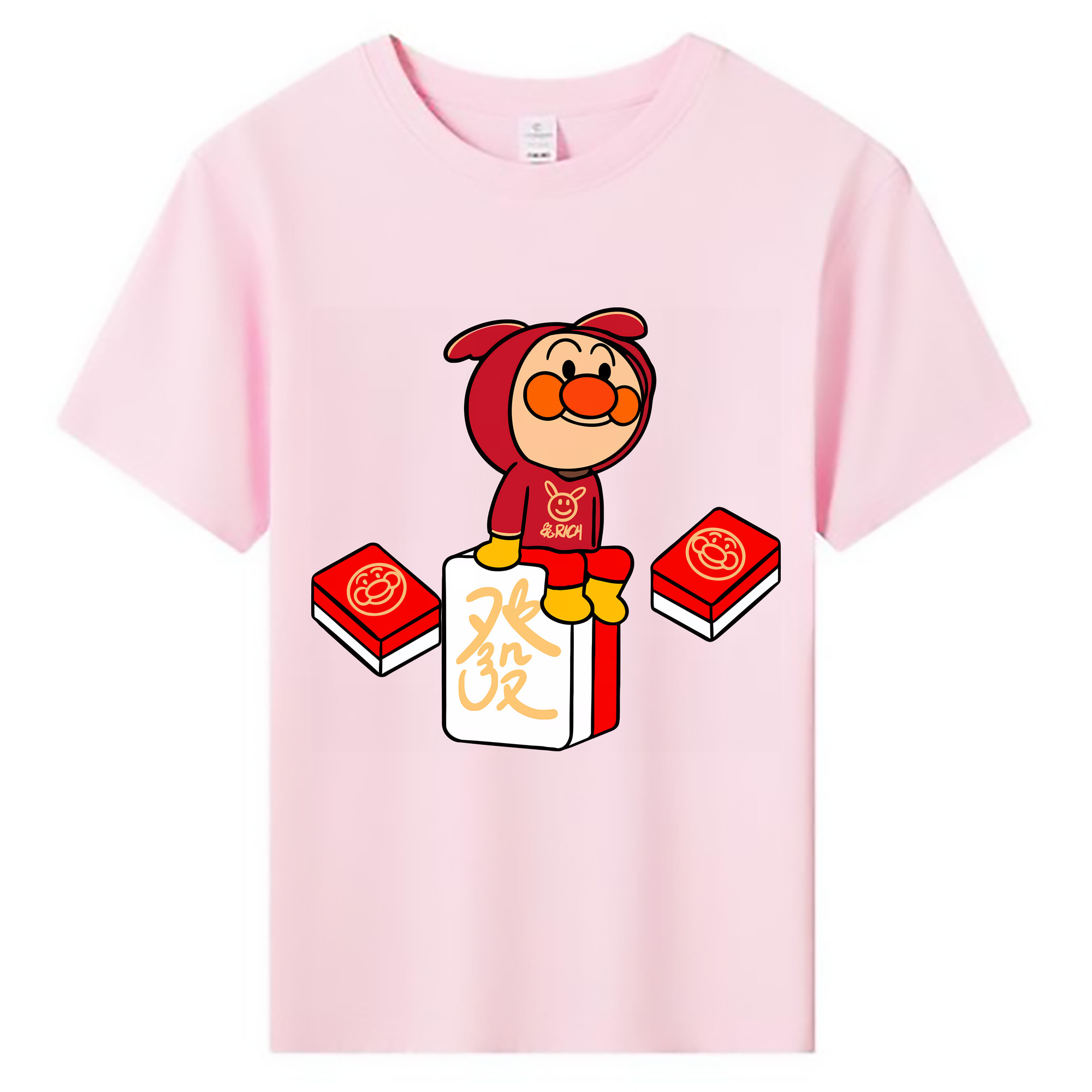 （画像用） アンパンマン Anpanman 綿100％キッズTシャツ（フロントプリント）