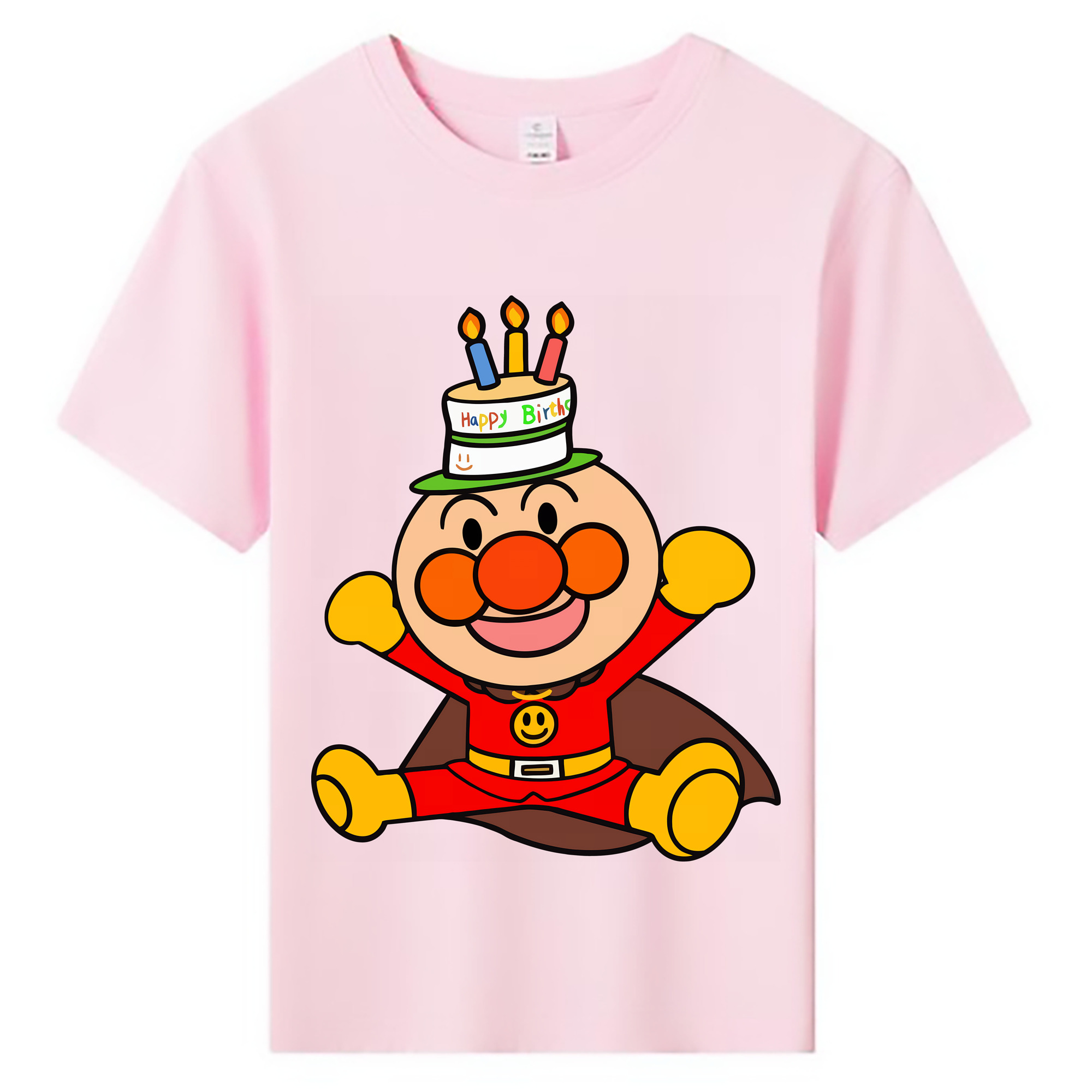 （画像用） アンパンマン Anpanman 綿100％キッズTシャツ（フロントプリント）