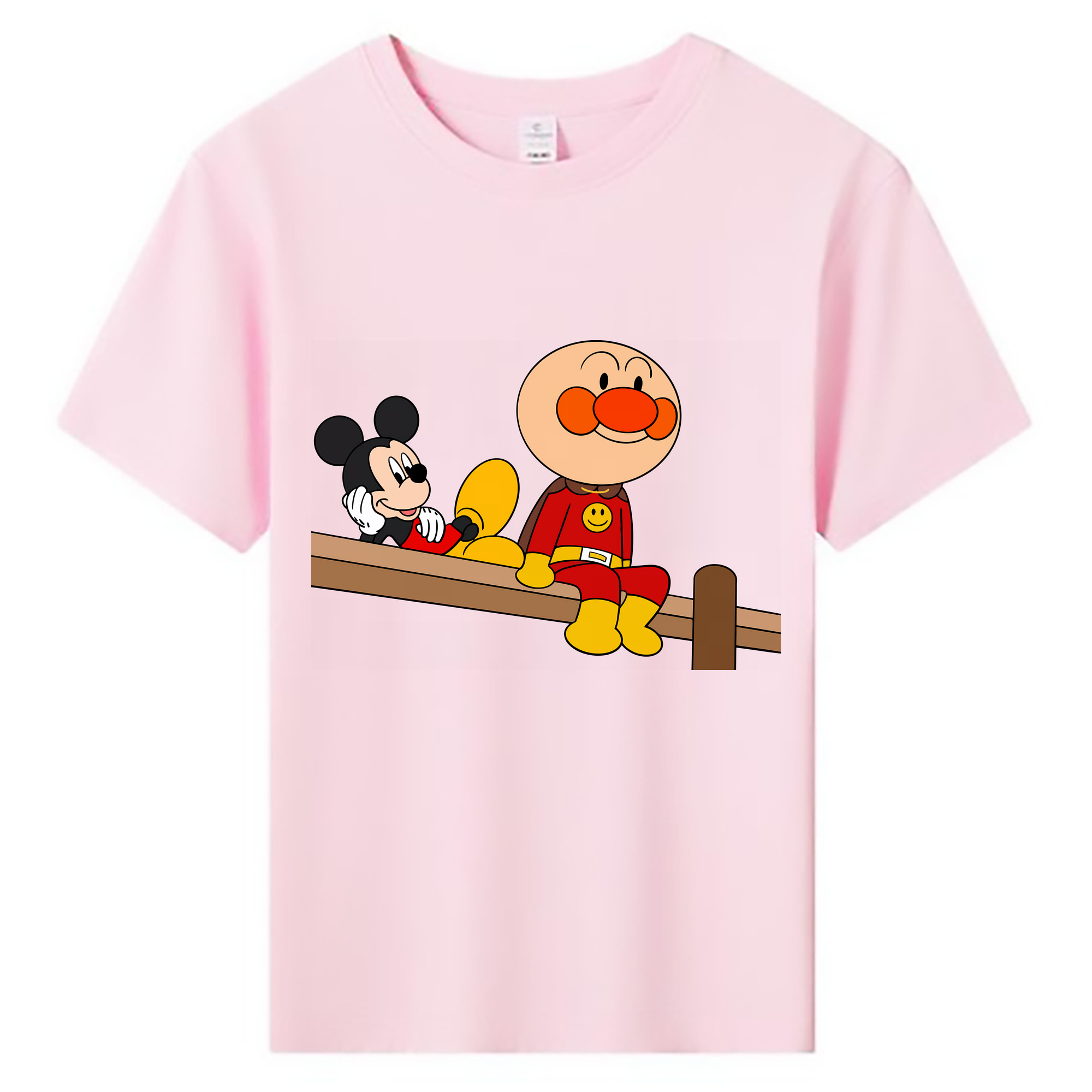 （画像用） アンパンマン Anpanman 綿100％キッズTシャツ（フロントプリント）