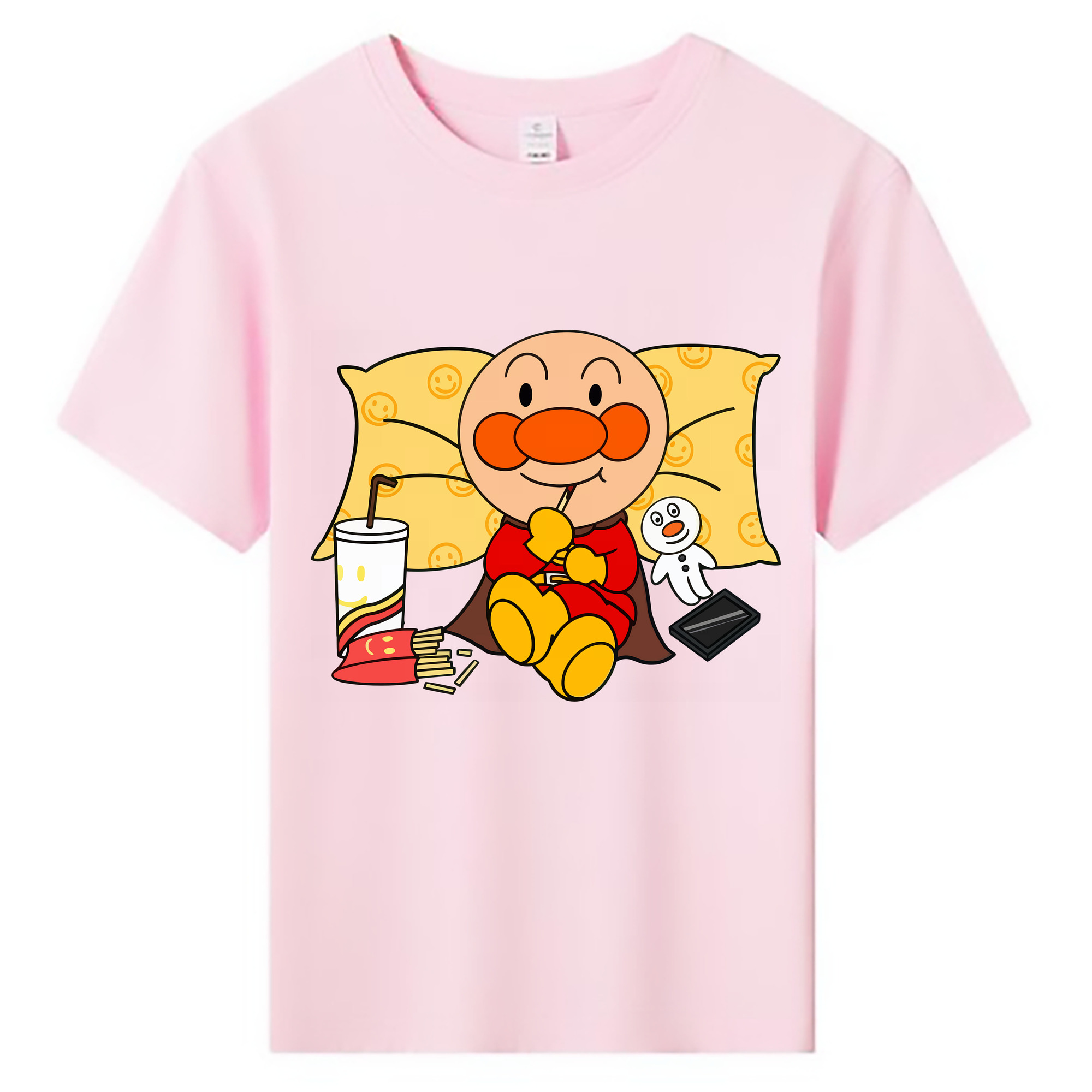 （画像用） アンパンマン Anpanman 綿100％キッズTシャツ（フロントプリント）