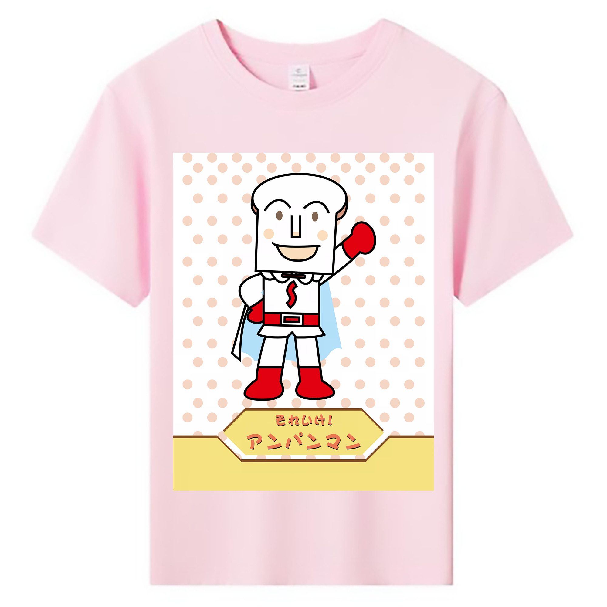 （画像用） アンパンマン Anpanman 綿100％キッズTシャツ（フロントプリント）