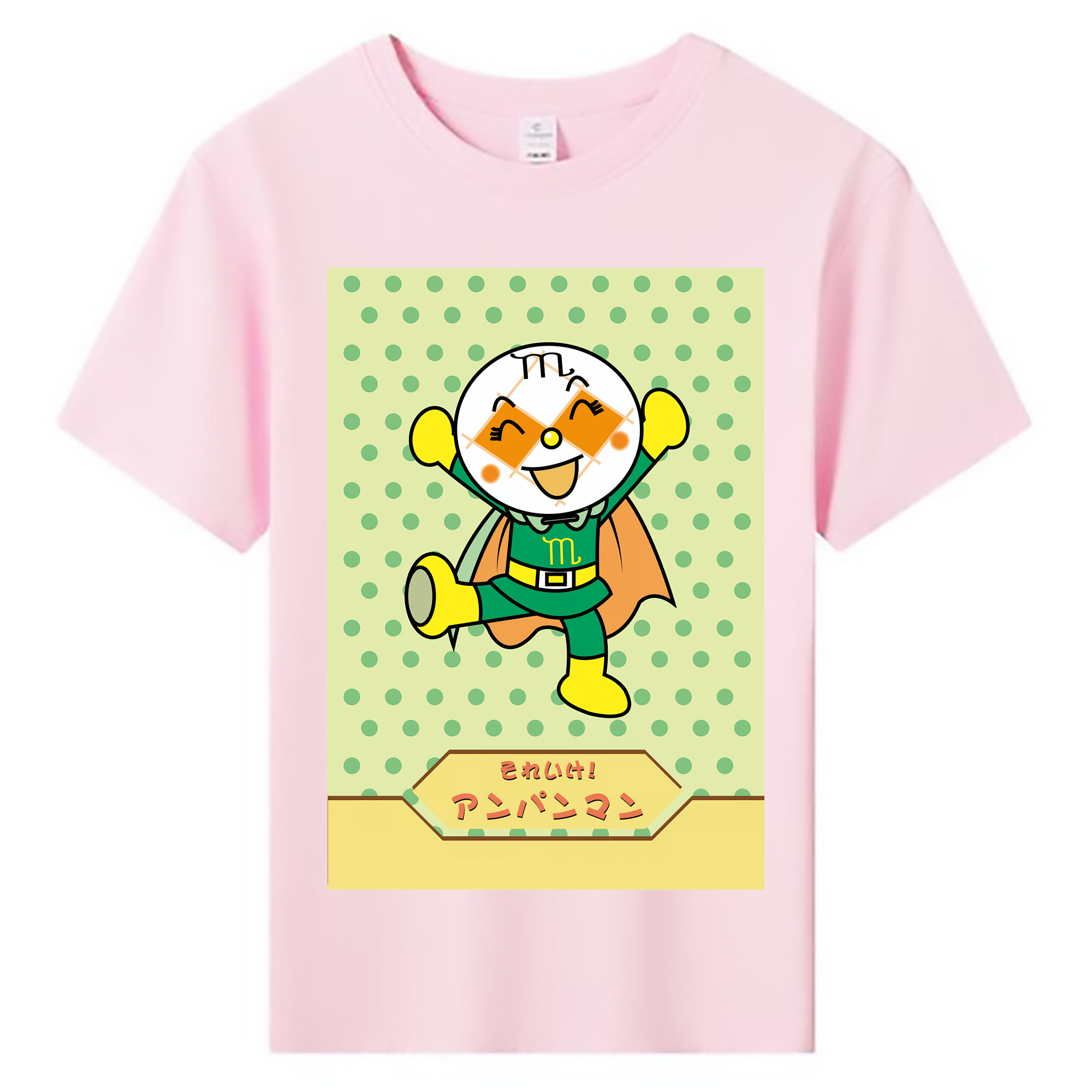 （画像用） アンパンマン Anpanman 綿100％キッズTシャツ（フロントプリント）