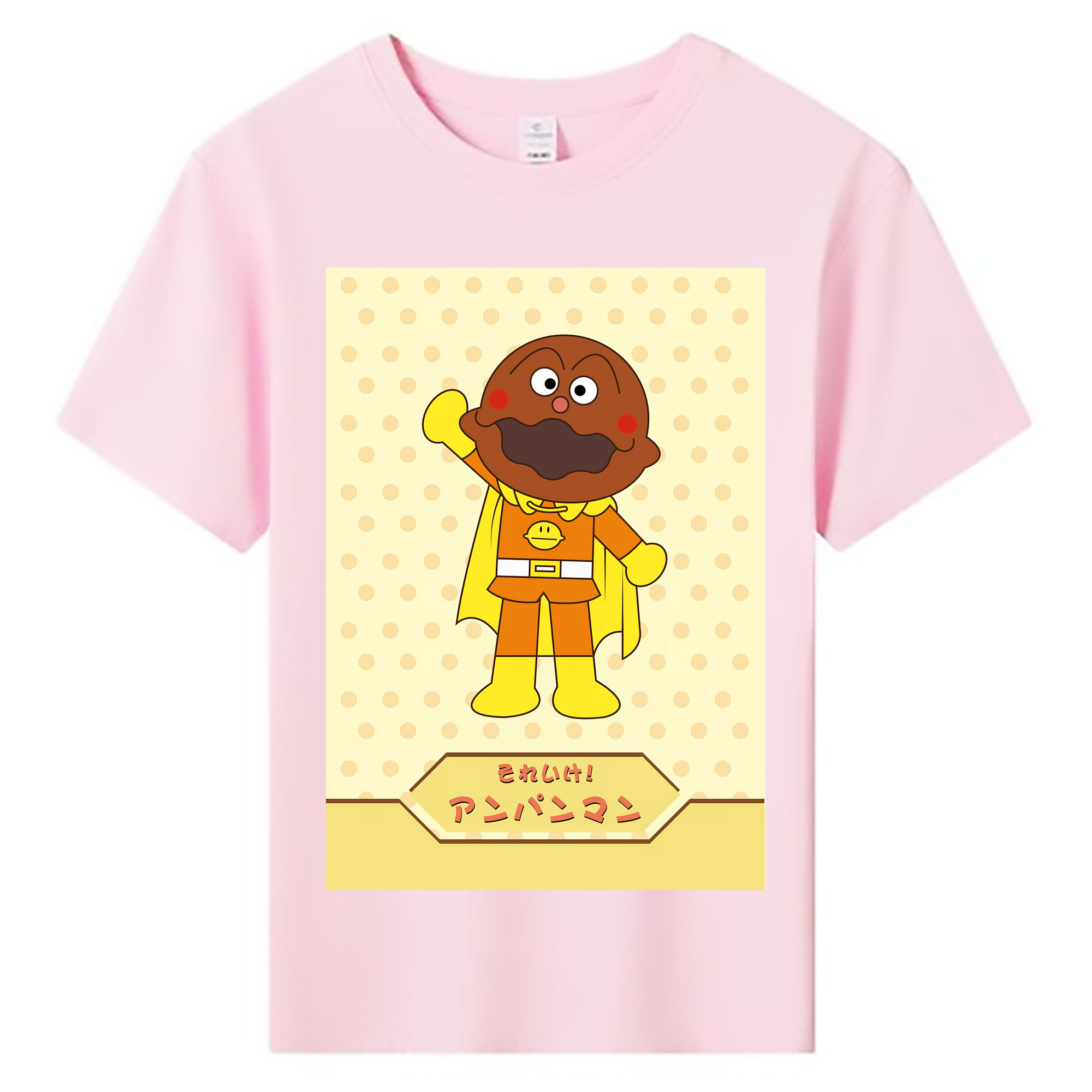 （画像用） アンパンマン Anpanman 綿100％キッズTシャツ（フロントプリント）
