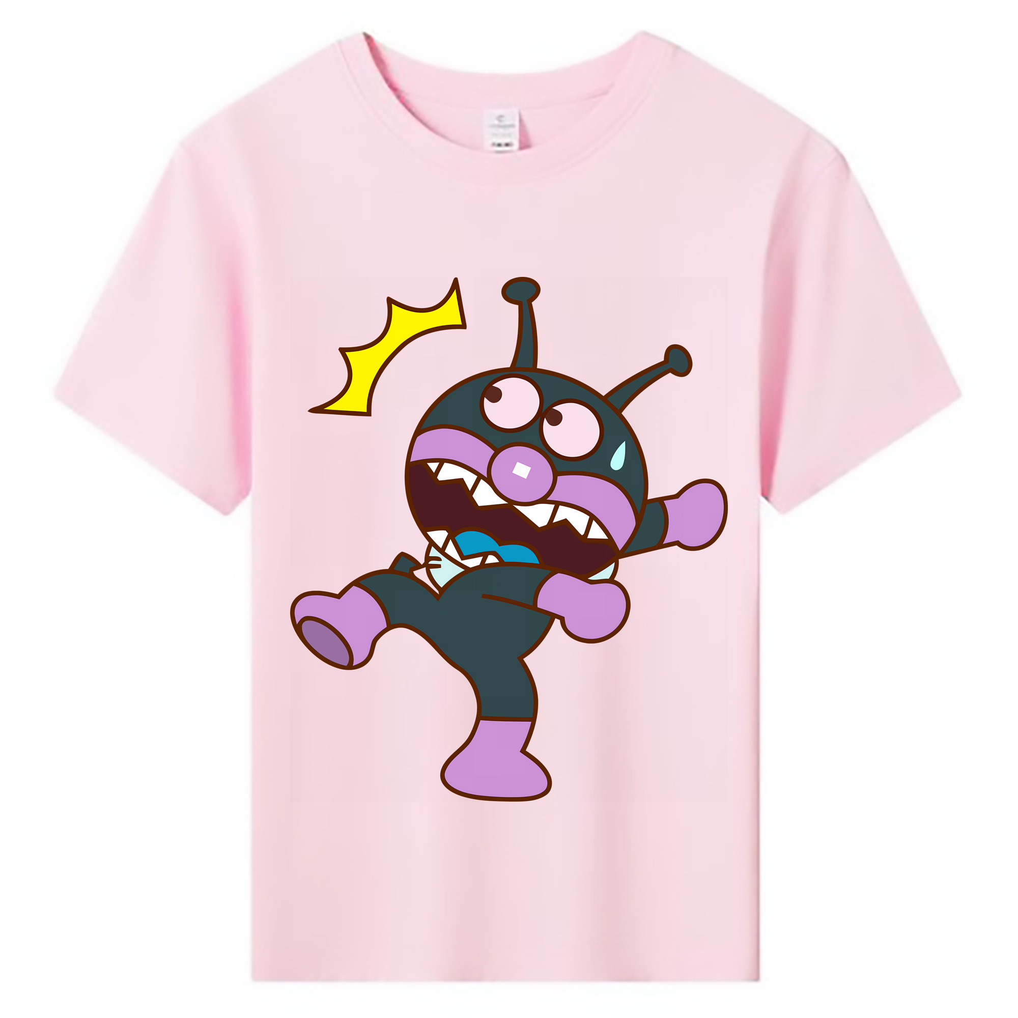 （画像用） アンパンマン Anpanman 綿100％キッズTシャツ（フロントプリント）