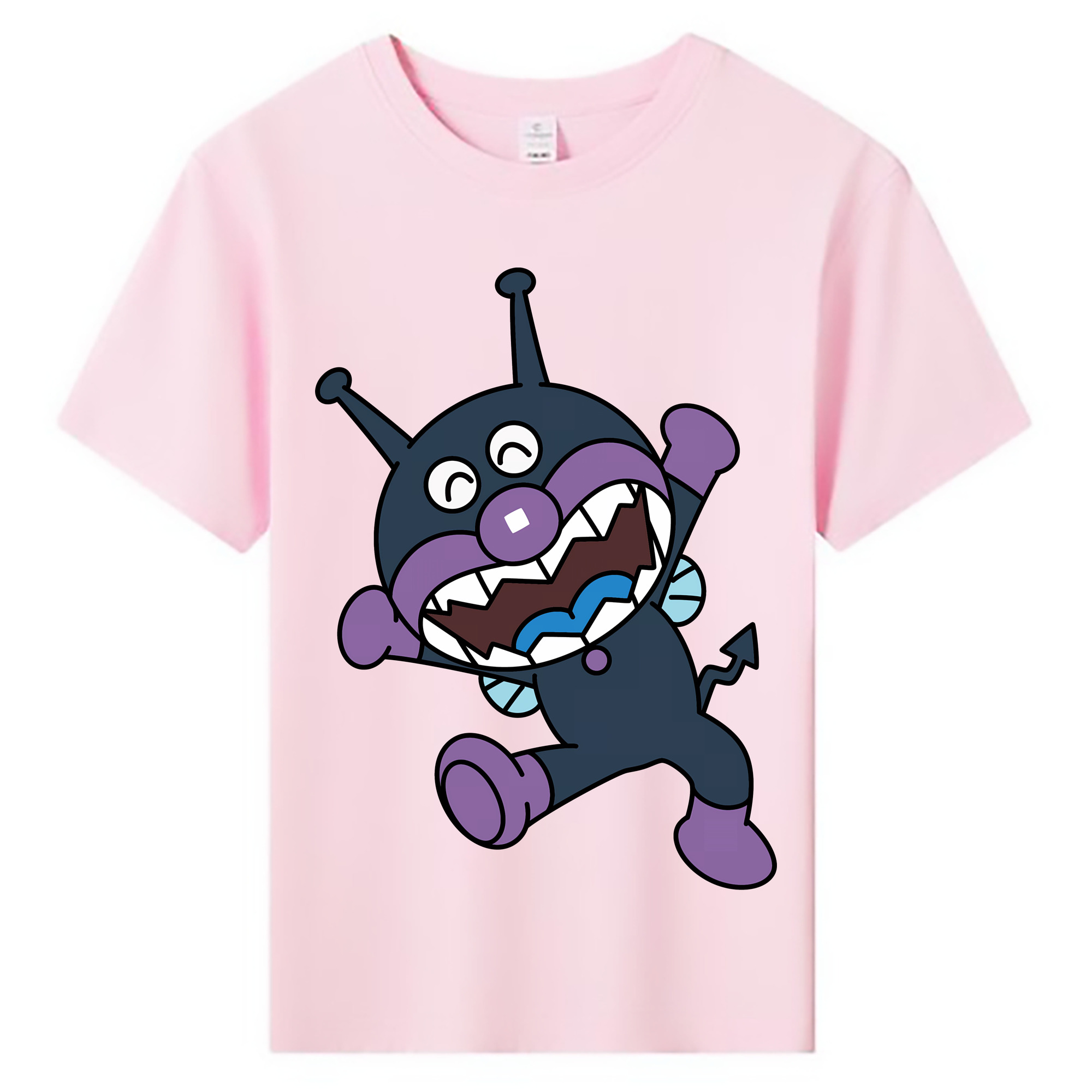 （画像用） アンパンマン Anpanman 綿100％キッズTシャツ（フロントプリント）