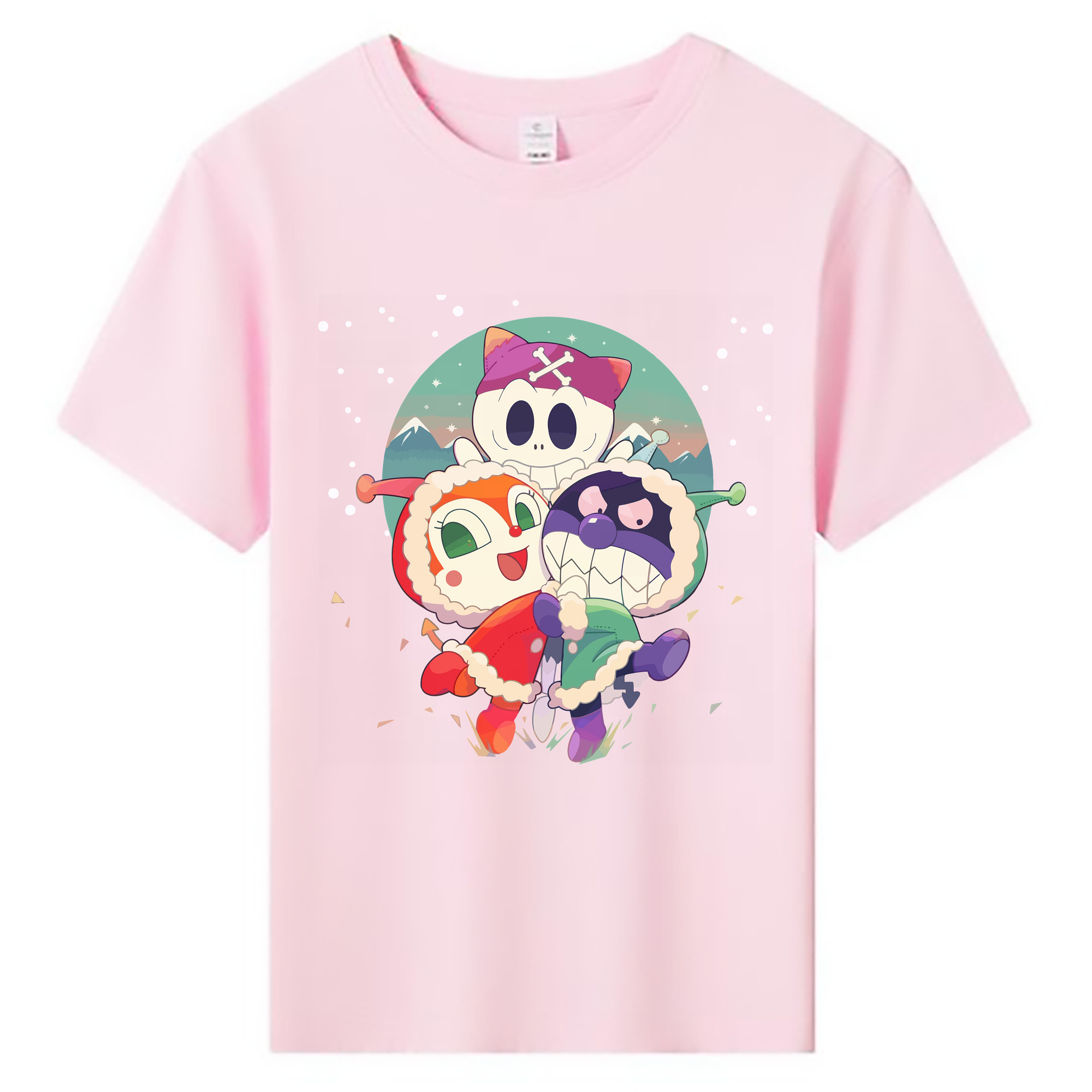 （画像用） アンパンマン Anpanman 綿100％キッズTシャツ（フロントプリント）