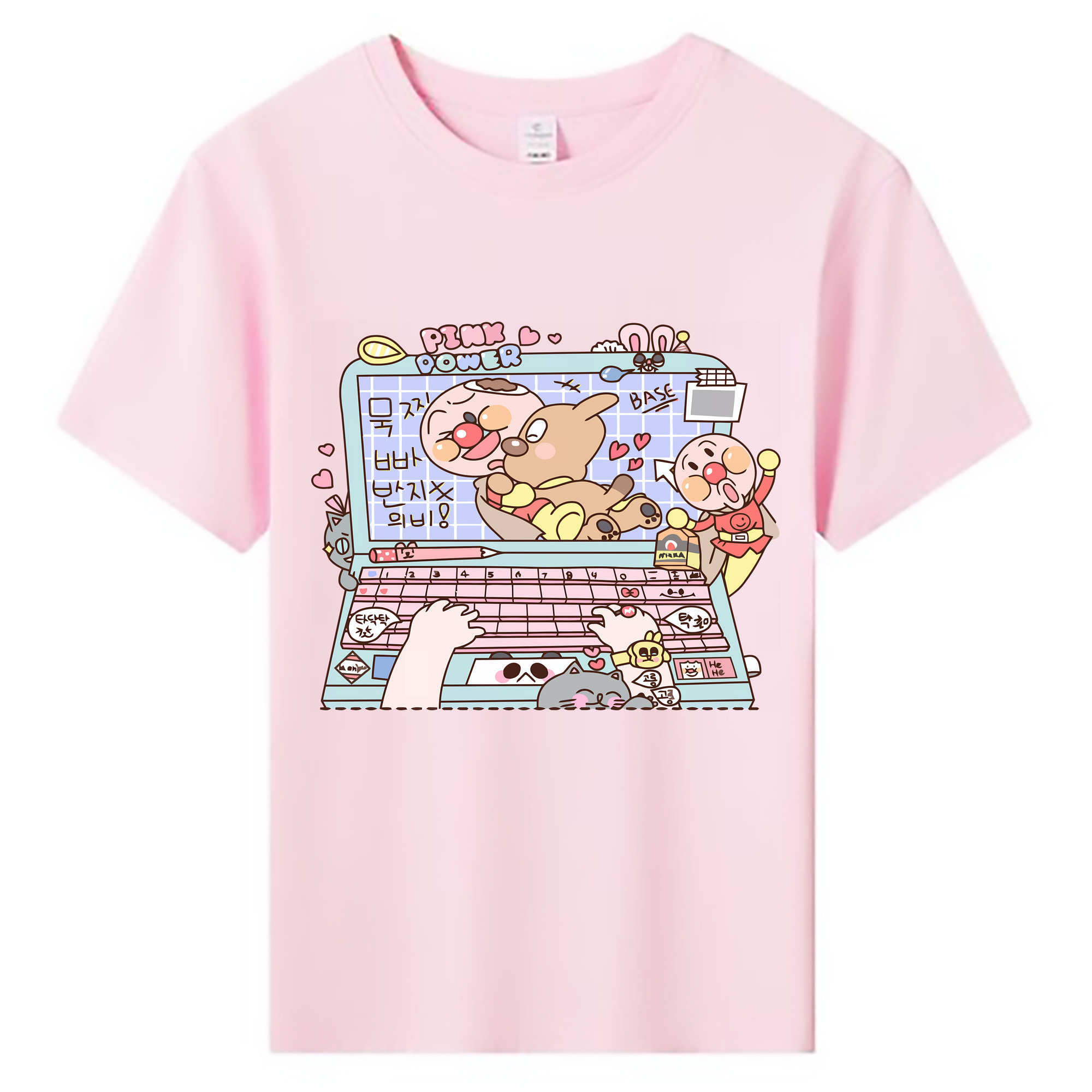 （画像用） アンパンマン Anpanman 綿100％キッズTシャツ（フロントプリント）