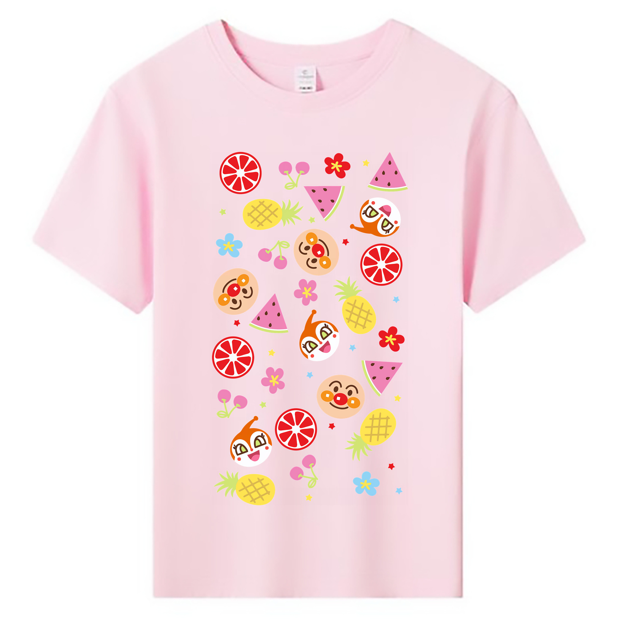 （画像用） アンパンマン Anpanman 綿100％キッズTシャツ（フロントプリント）