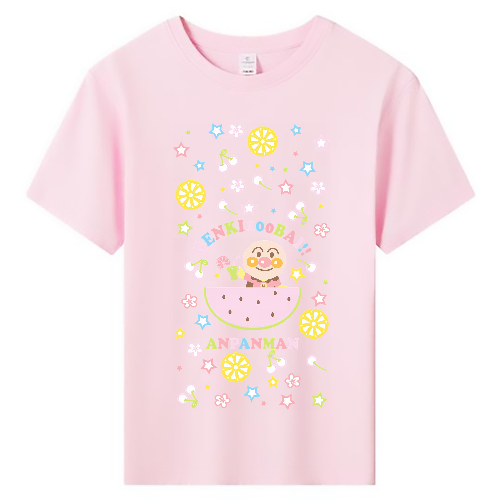 （画像用） アンパンマン Anpanman 綿100％キッズTシャツ（フロントプリント）