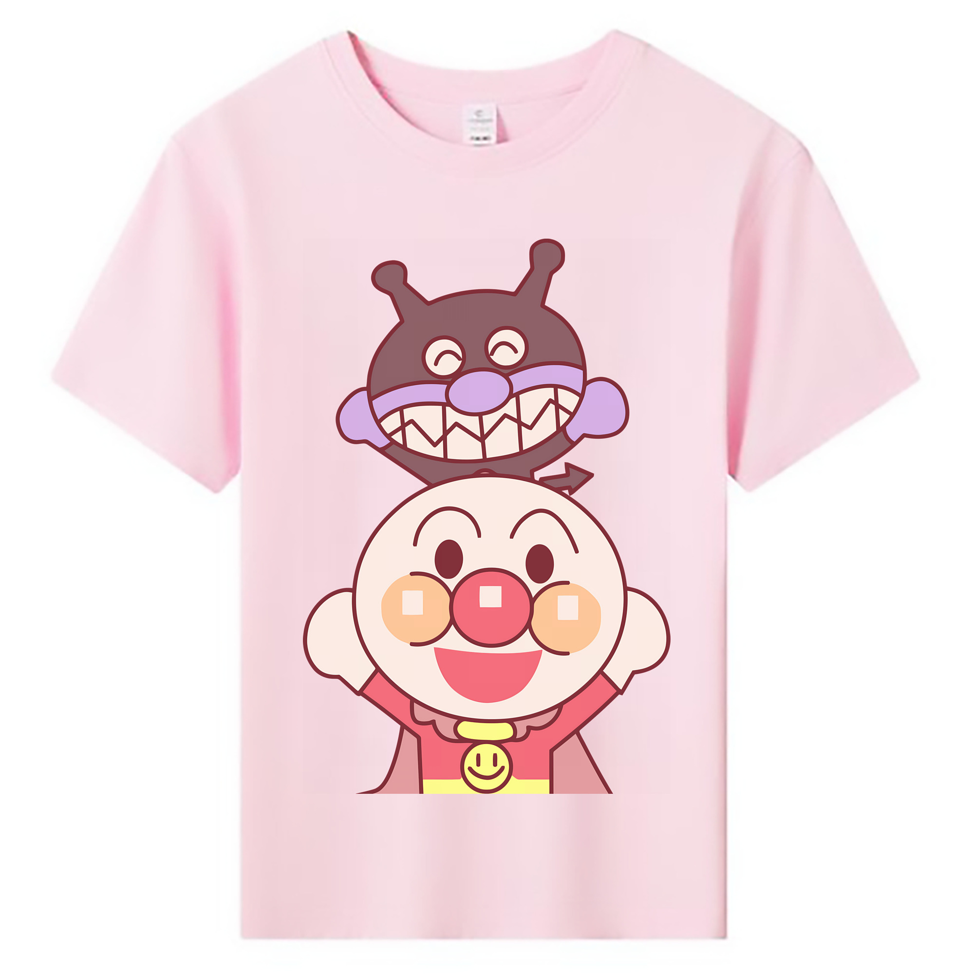 （画像用） アンパンマン Anpanman 綿100％キッズTシャツ（フロントプリント）