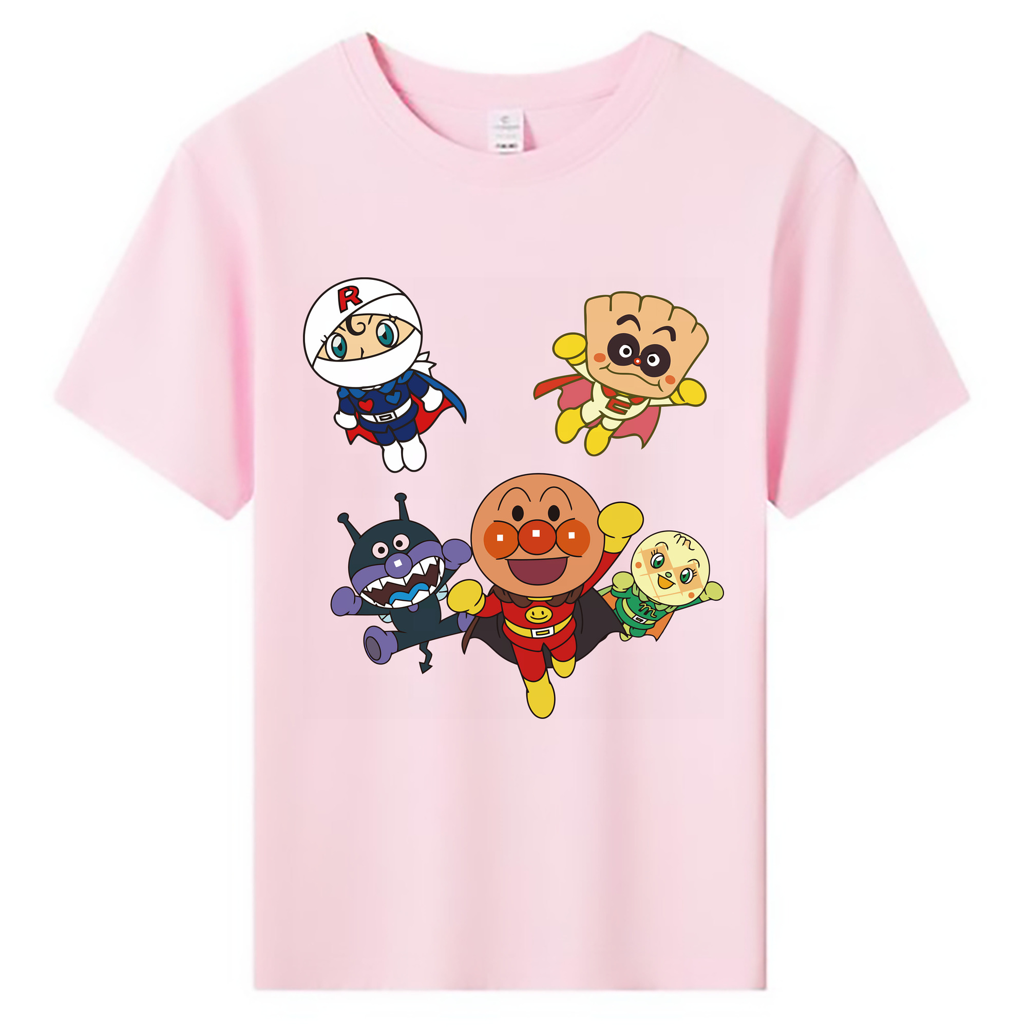 （画像用） アンパンマン Anpanman 綿100％キッズTシャツ（フロントプリント）