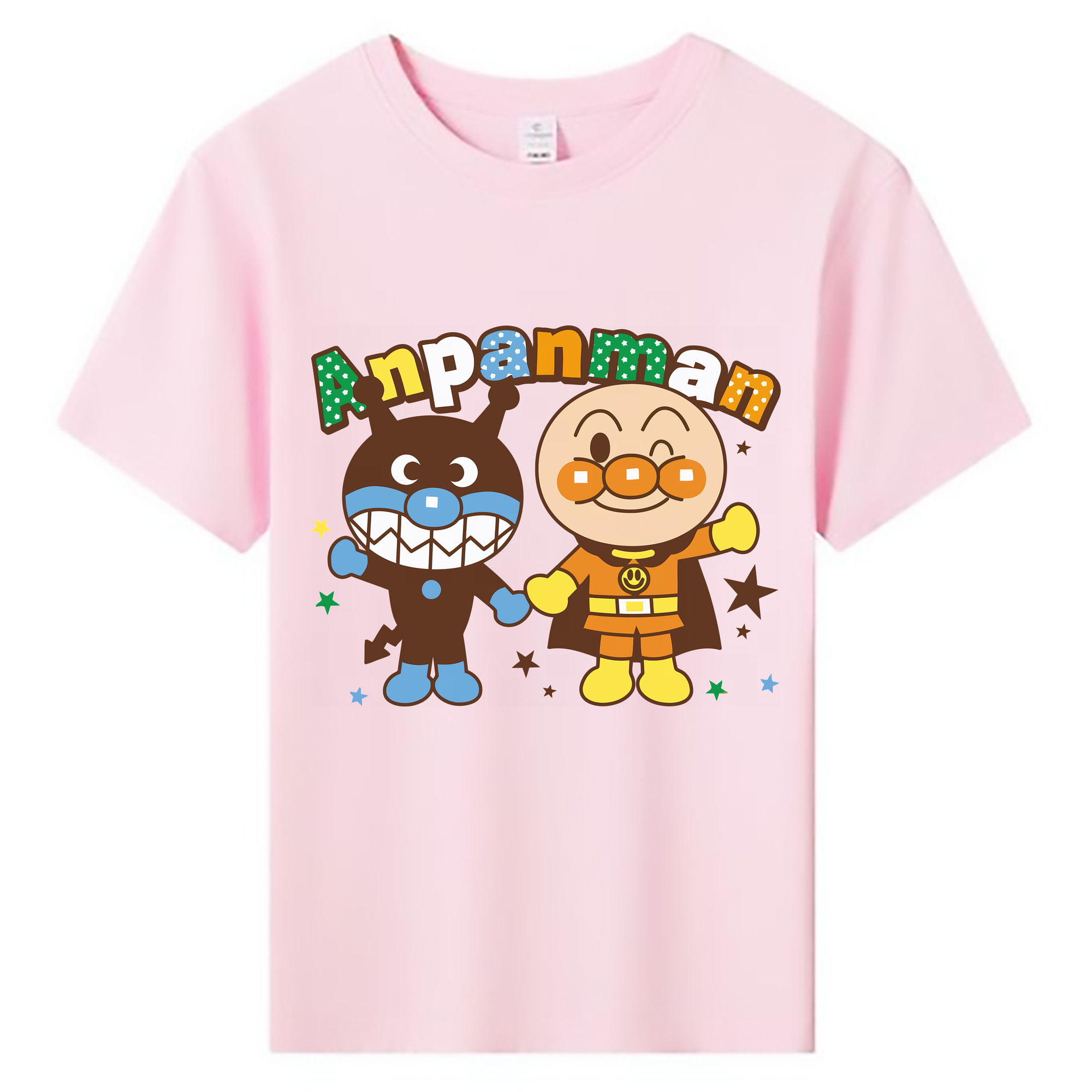 （画像用） アンパンマン Anpanman 綿100％キッズTシャツ（フロントプリント）