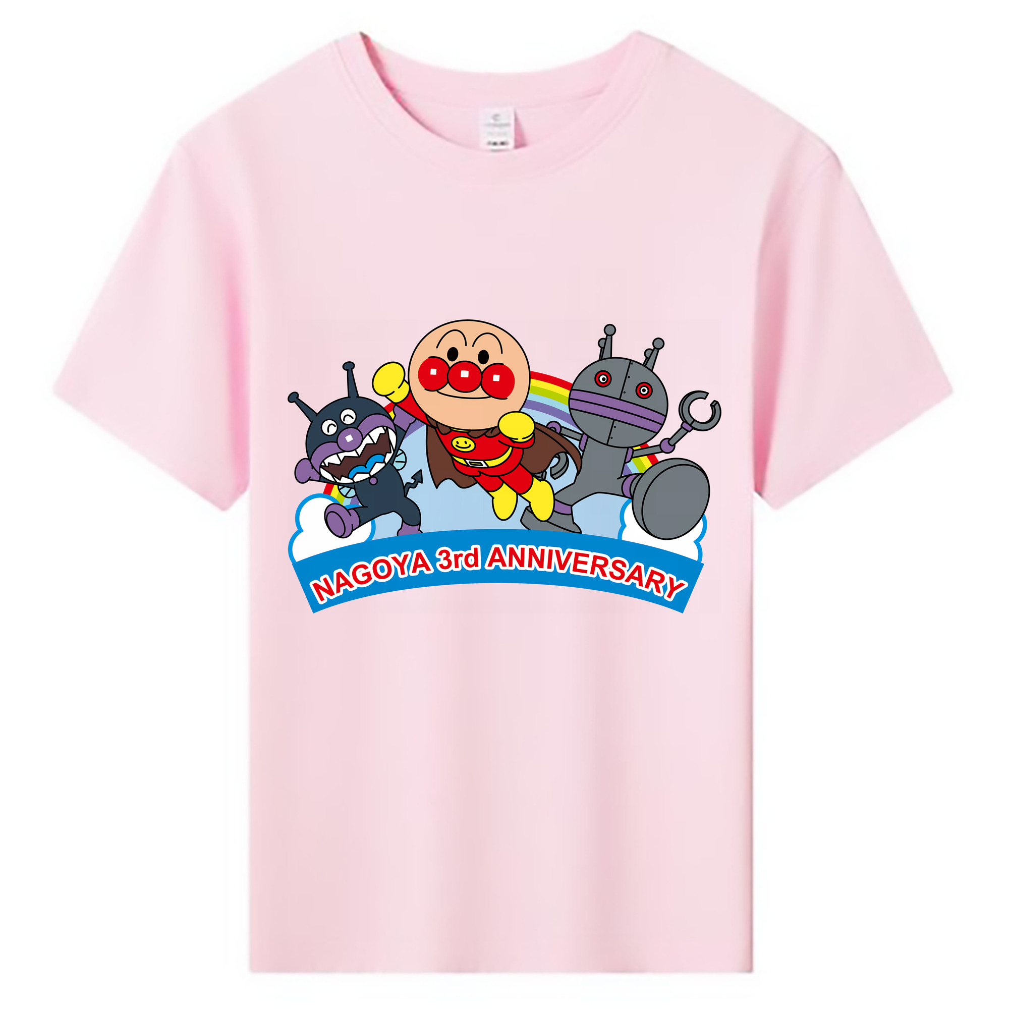 （画像用） アンパンマン Anpanman 綿100％キッズTシャツ（フロントプリント）