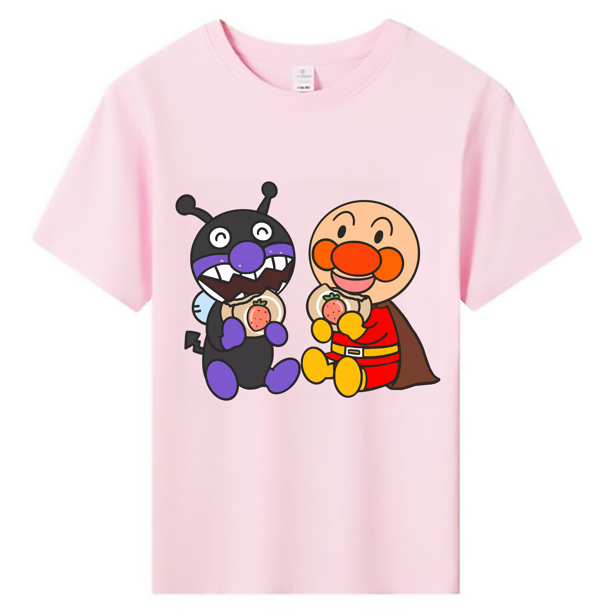 （画像用） アンパンマン Anpanman 綿100％キッズTシャツ（フロントプリント）