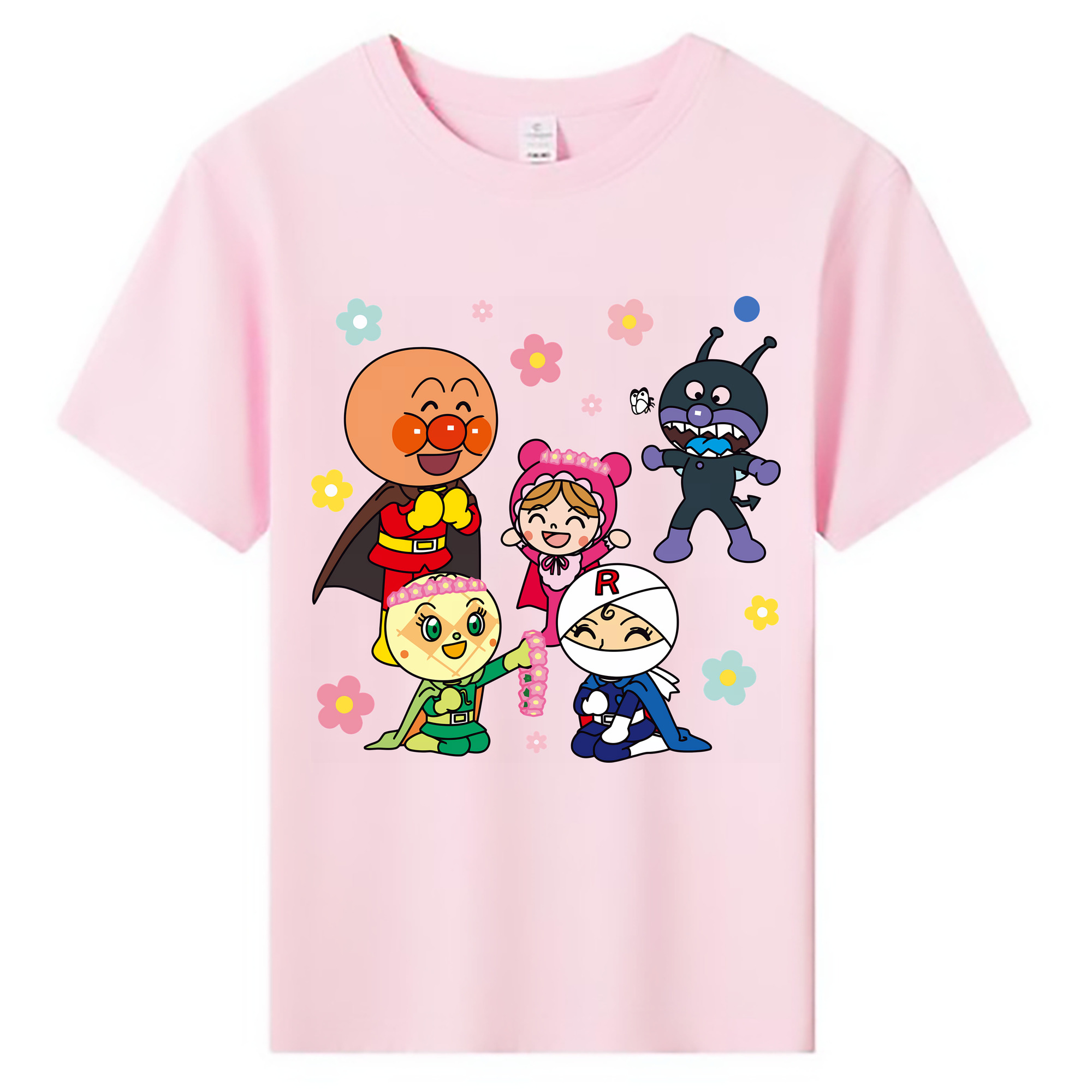 （画像用） アンパンマン Anpanman 綿100％キッズTシャツ（フロントプリント）