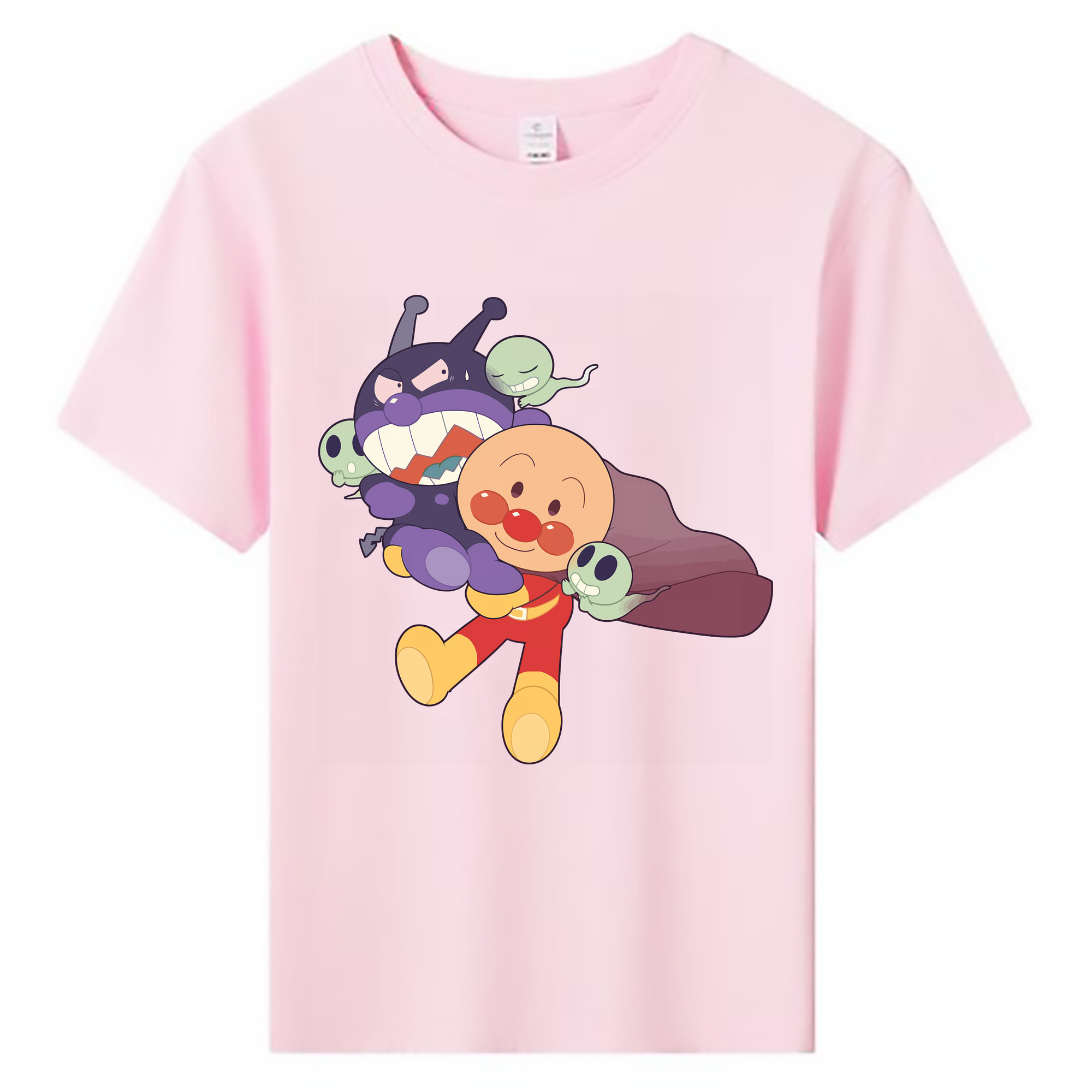 （画像用） アンパンマン Anpanman 綿100％キッズTシャツ（フロントプリント）