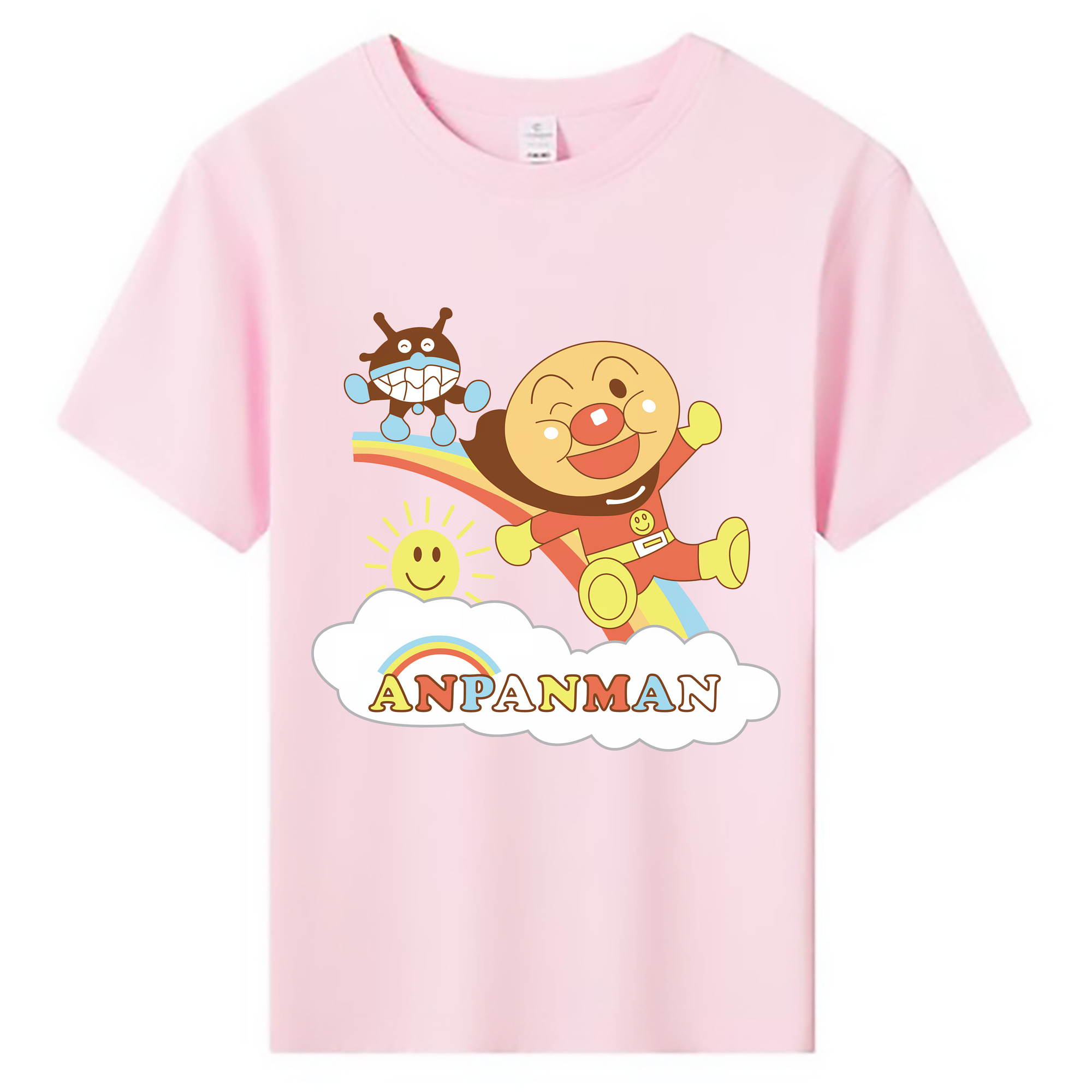 （画像用） アンパンマン Anpanman 綿100％キッズTシャツ（フロントプリント）
