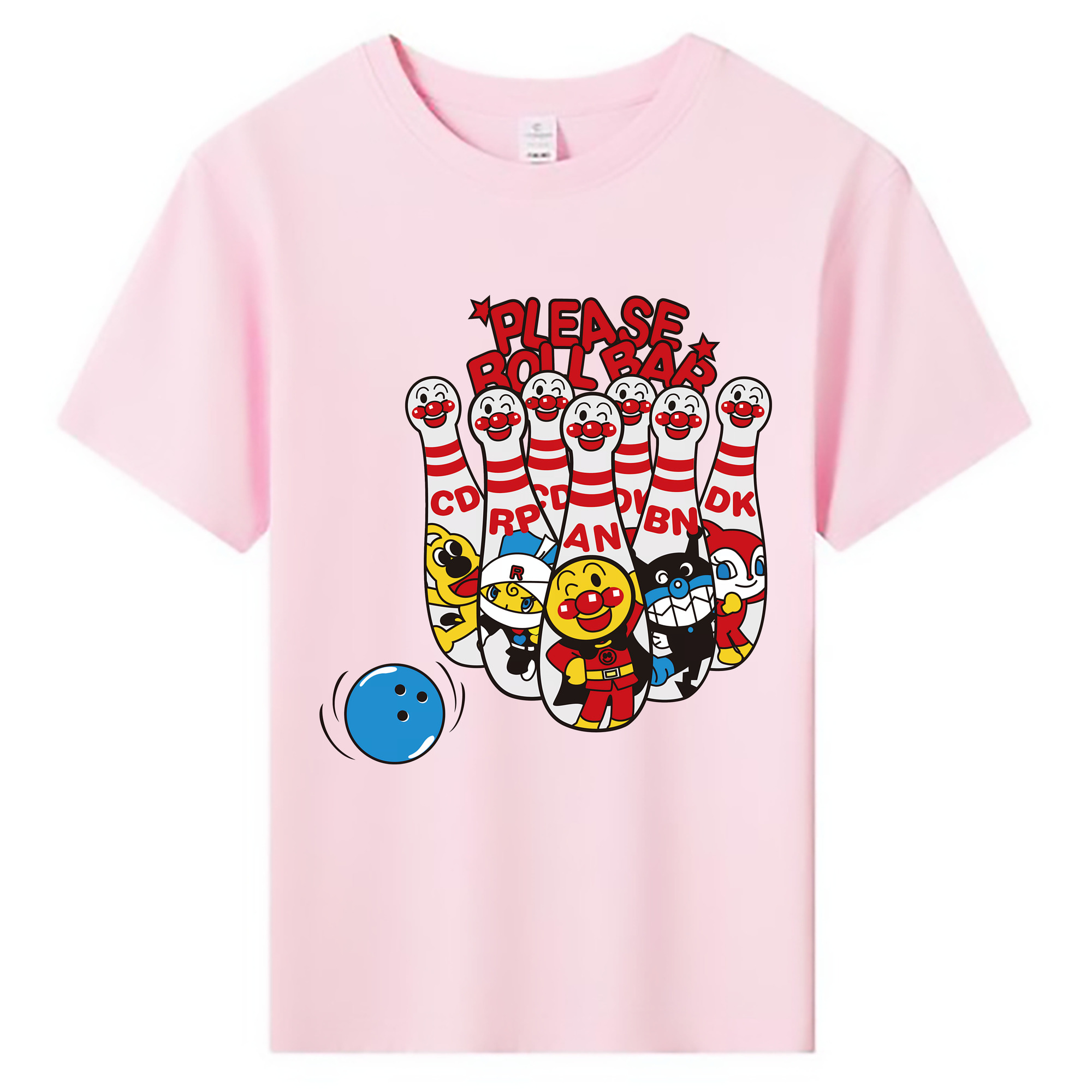 （画像用） アンパンマン Anpanman 綿100％キッズTシャツ（フロントプリント）